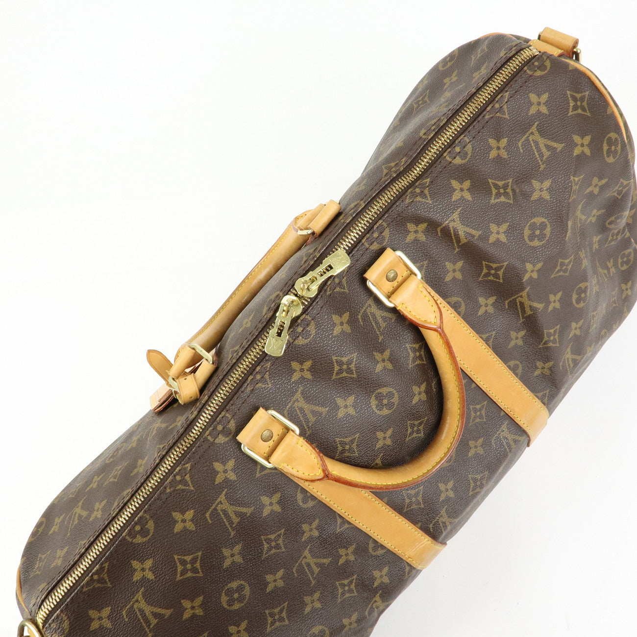 Louis Vuitton Monogram Keep All Bandouliere 50 Boston Bag M41416