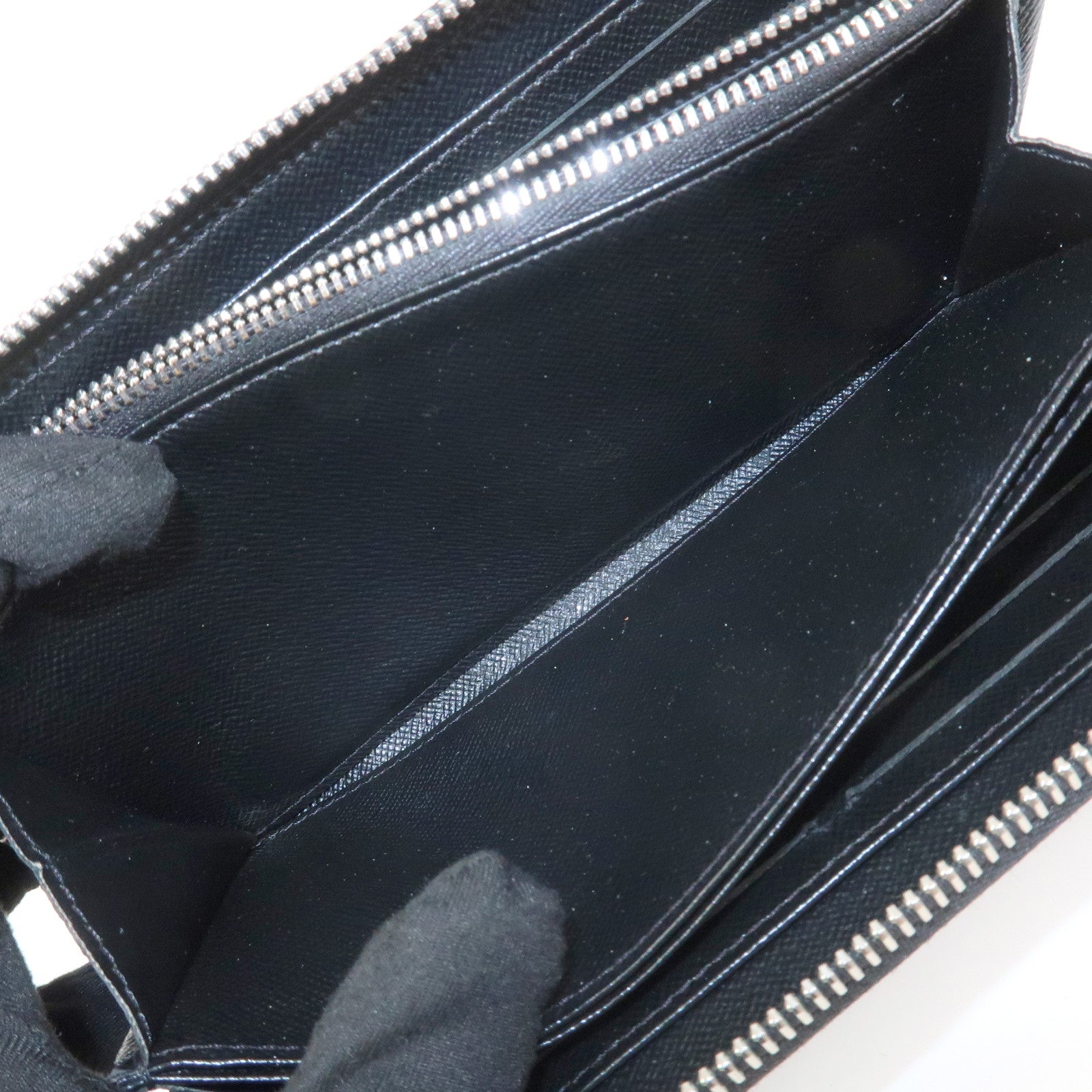 Louis Vuitton Epi Leather Zippy Long Wallet Noir Black M60072