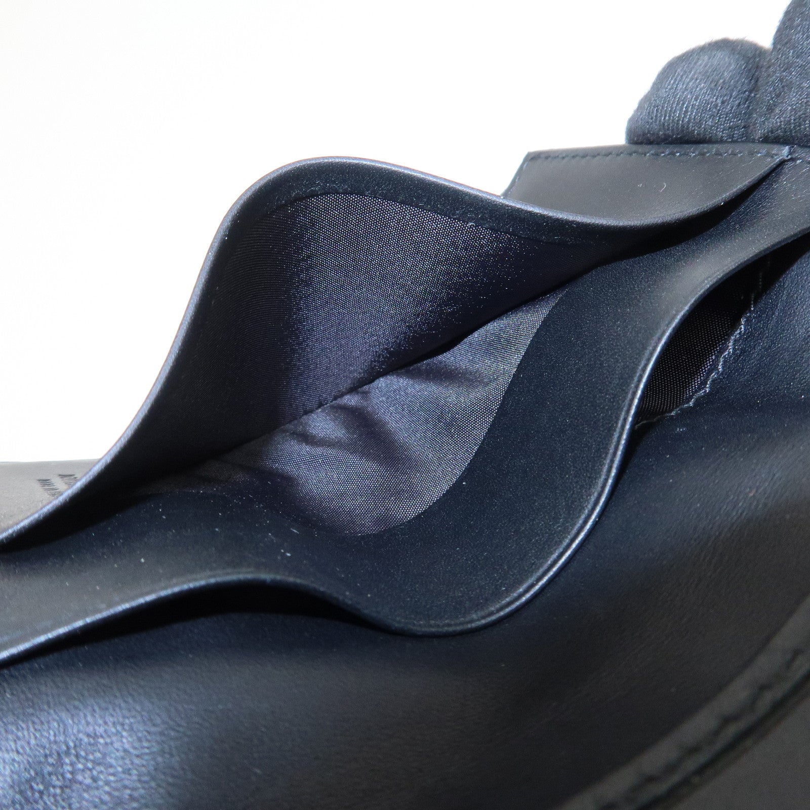 BOTTEGA VENETA Intrecciato Leather Card Case Black