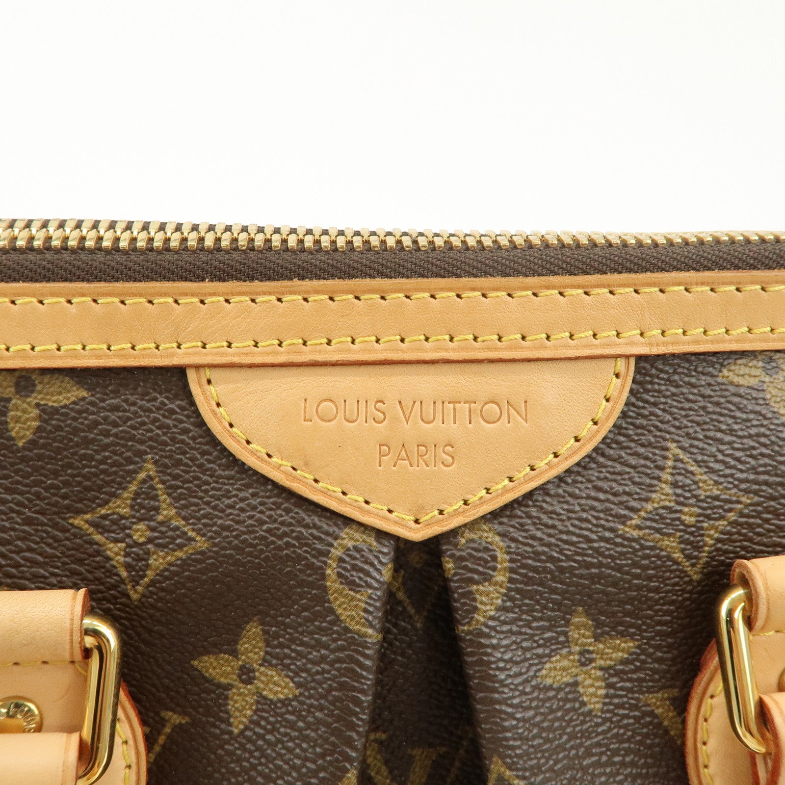 Louis Vuitton Monogram Palermo PM 2Way Hand Bag Brown M40145