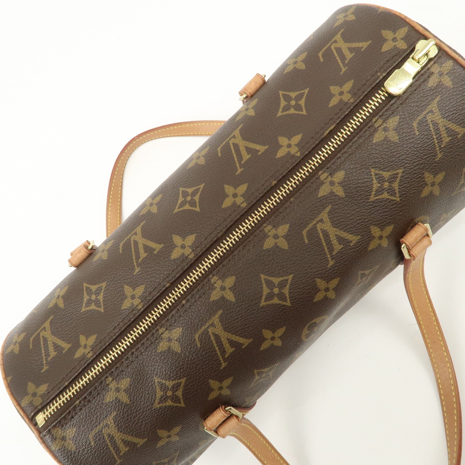 Louis Vuitton Monogram Papillon 30 Hand Bag New Style Brown M51385