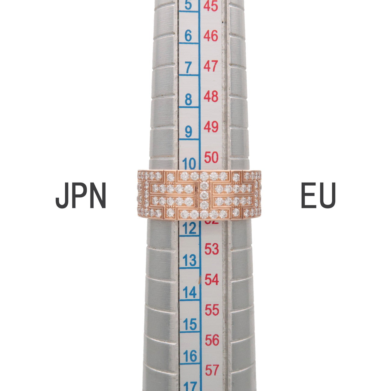 HERMES Kilim Ring K18 750PG Rose Gold 1.18ct Diamond #51 US5.5-6