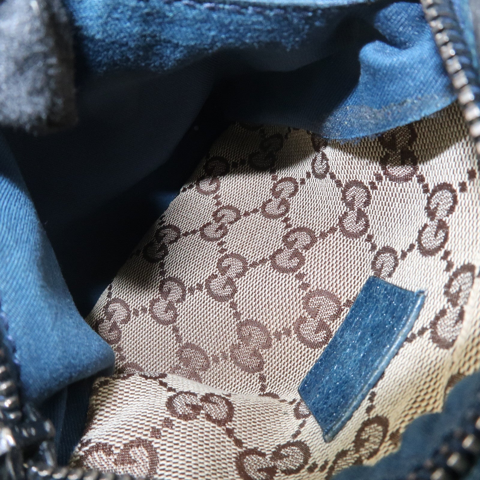 GUCCI Sherry GG Canvas Leather Waist Bag Crossbody Bag Brown 28566