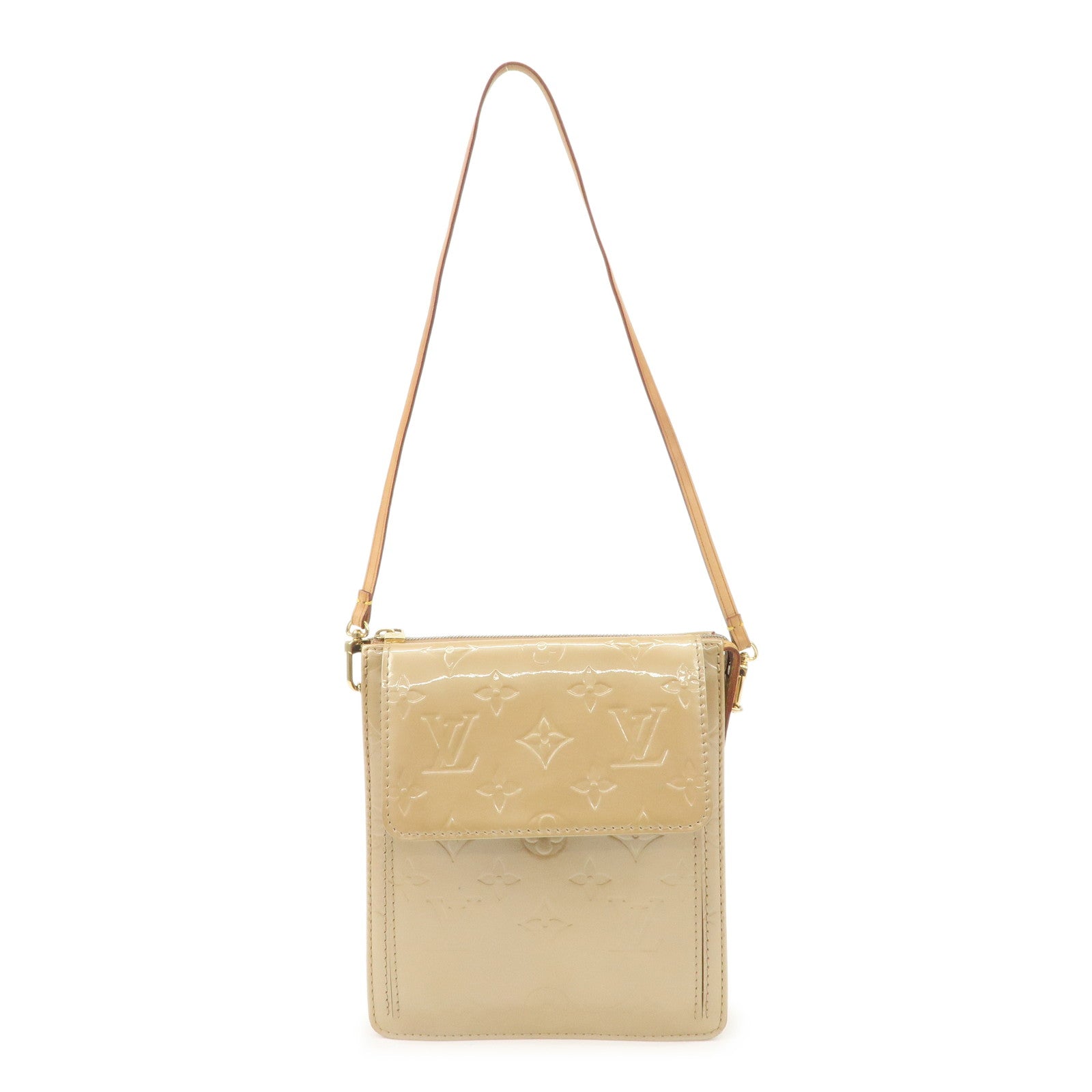 Louis Vuitton Monogram Vernis Motte Shoulder Bag Noisette M91337 Used