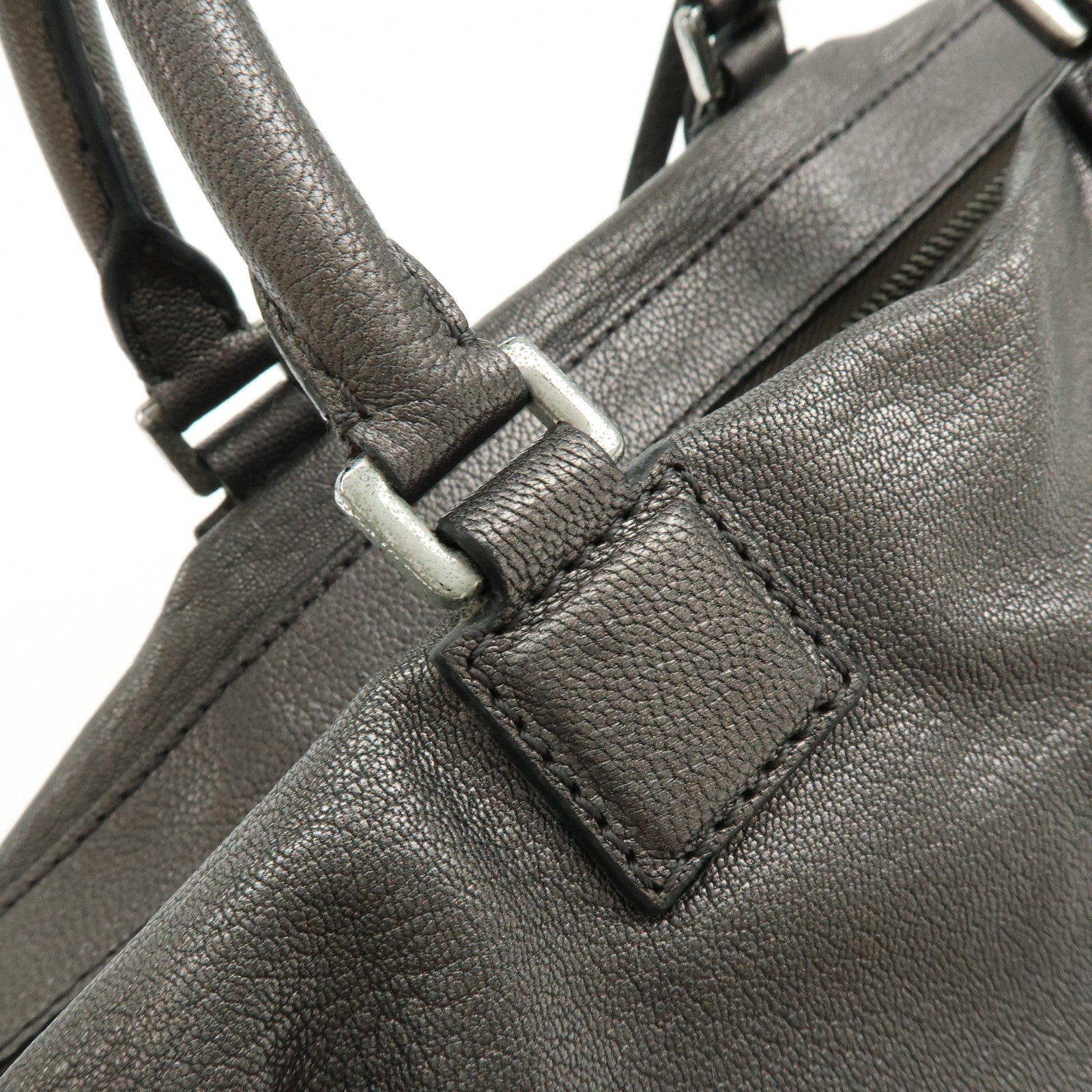 LOEWE Anagram Leather 2Way Bag Hand Bag Shoulder Bag Bronze