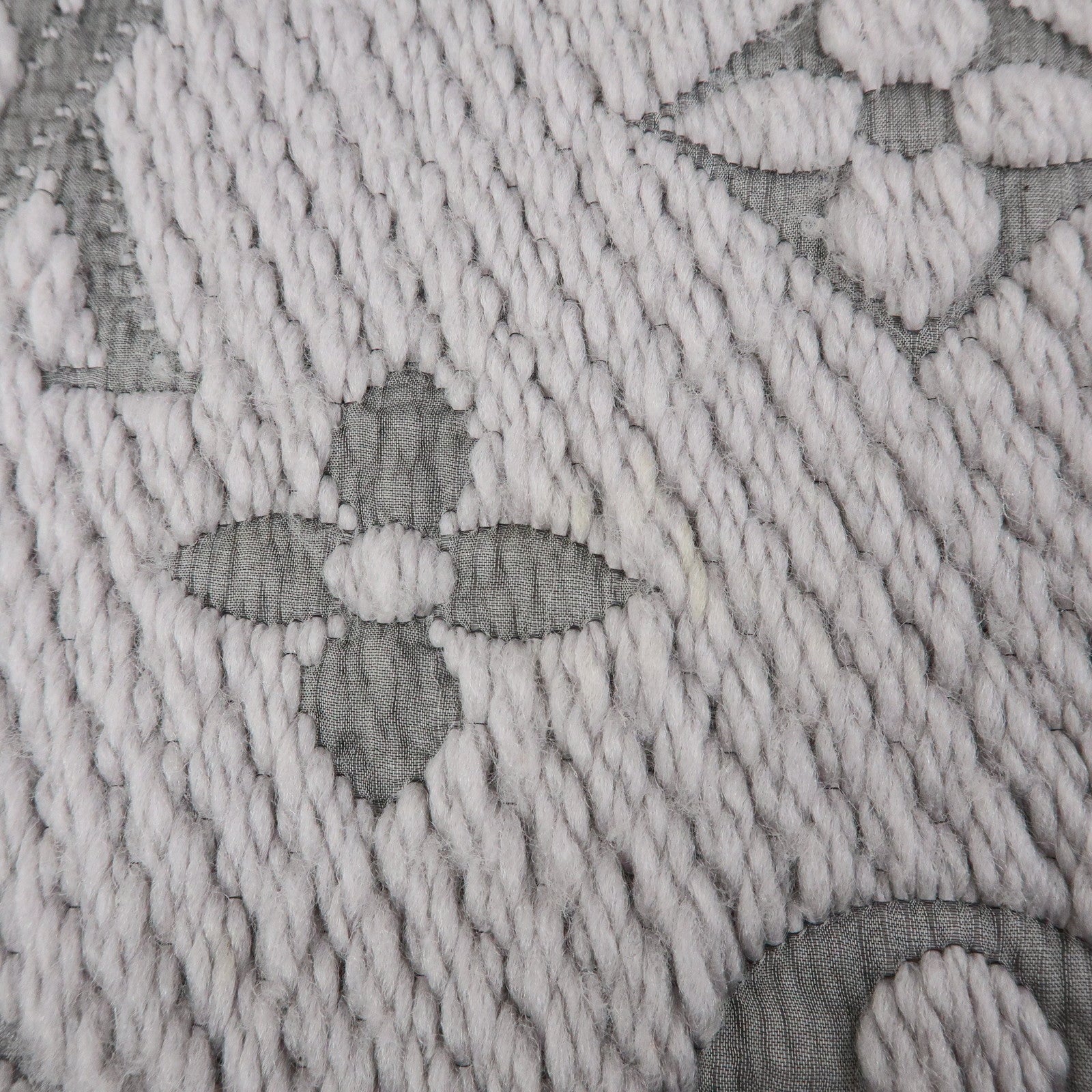 Louis Vuitton Monogram Escharp Logo Mania Wool Silk Scarf M74742