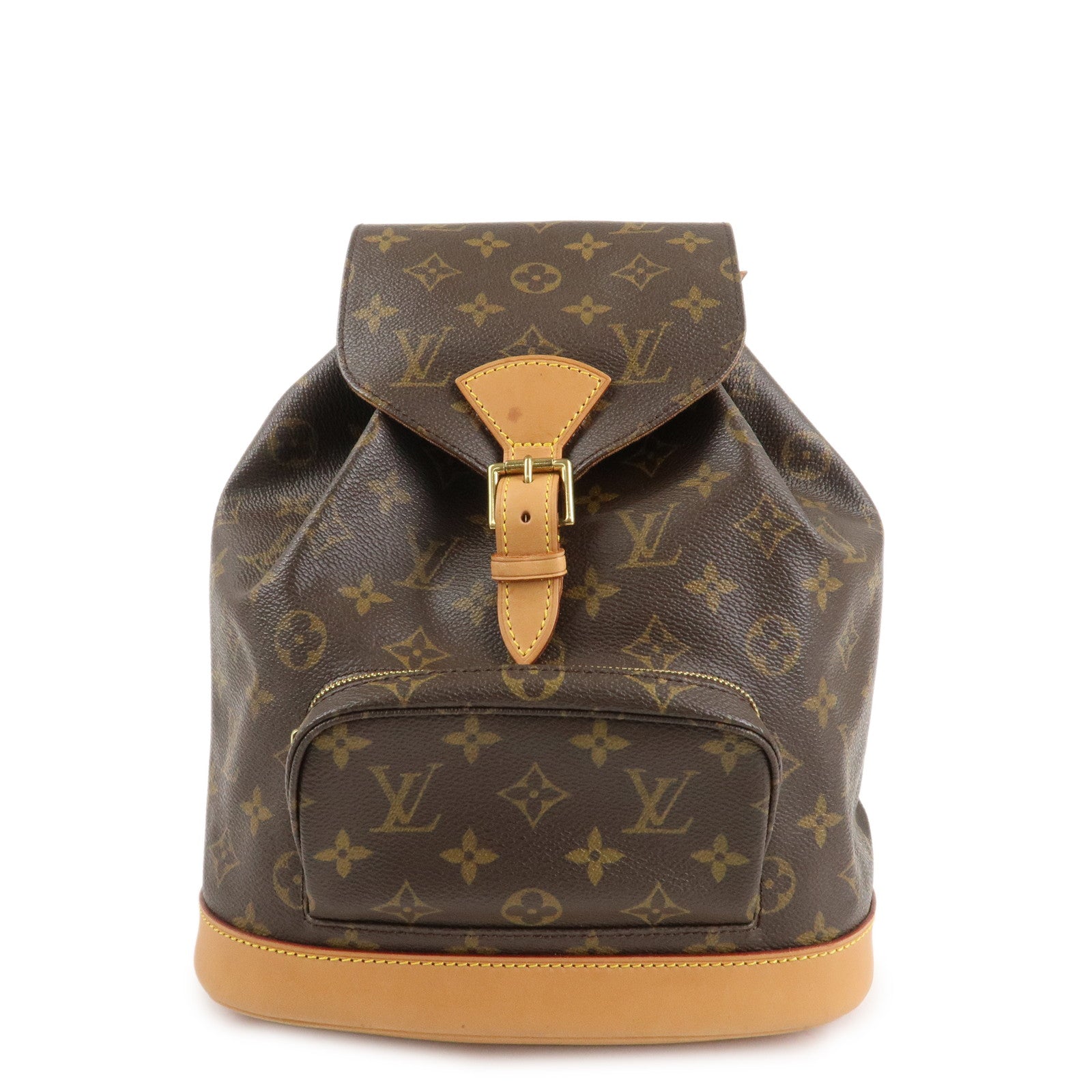 Louis Vuitton Monogram Montsouris MM Back Pack Ruck Sack M51136 Used