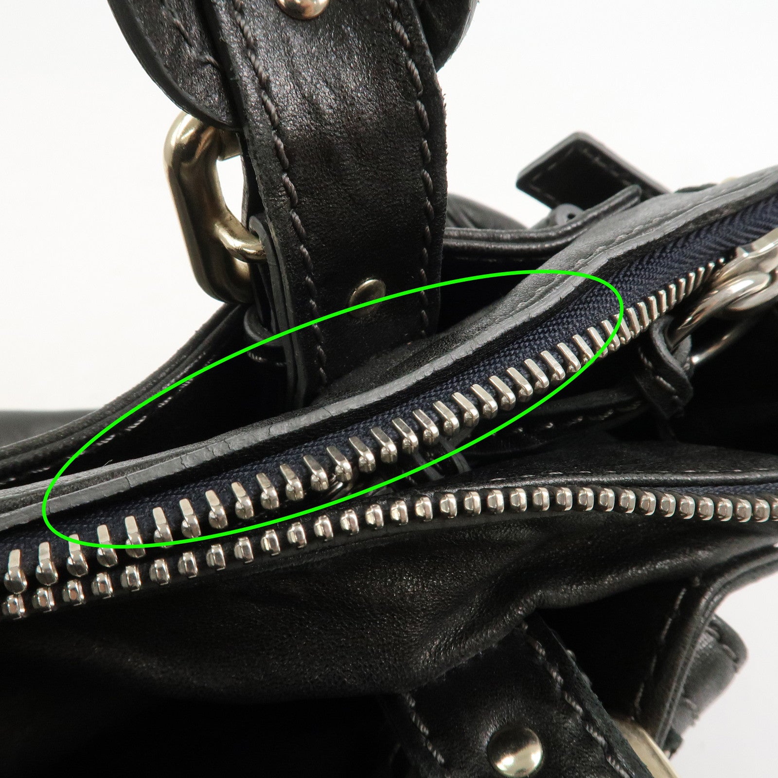 Chloe Paddington Leather Hand Bag Shoulder Bag Black