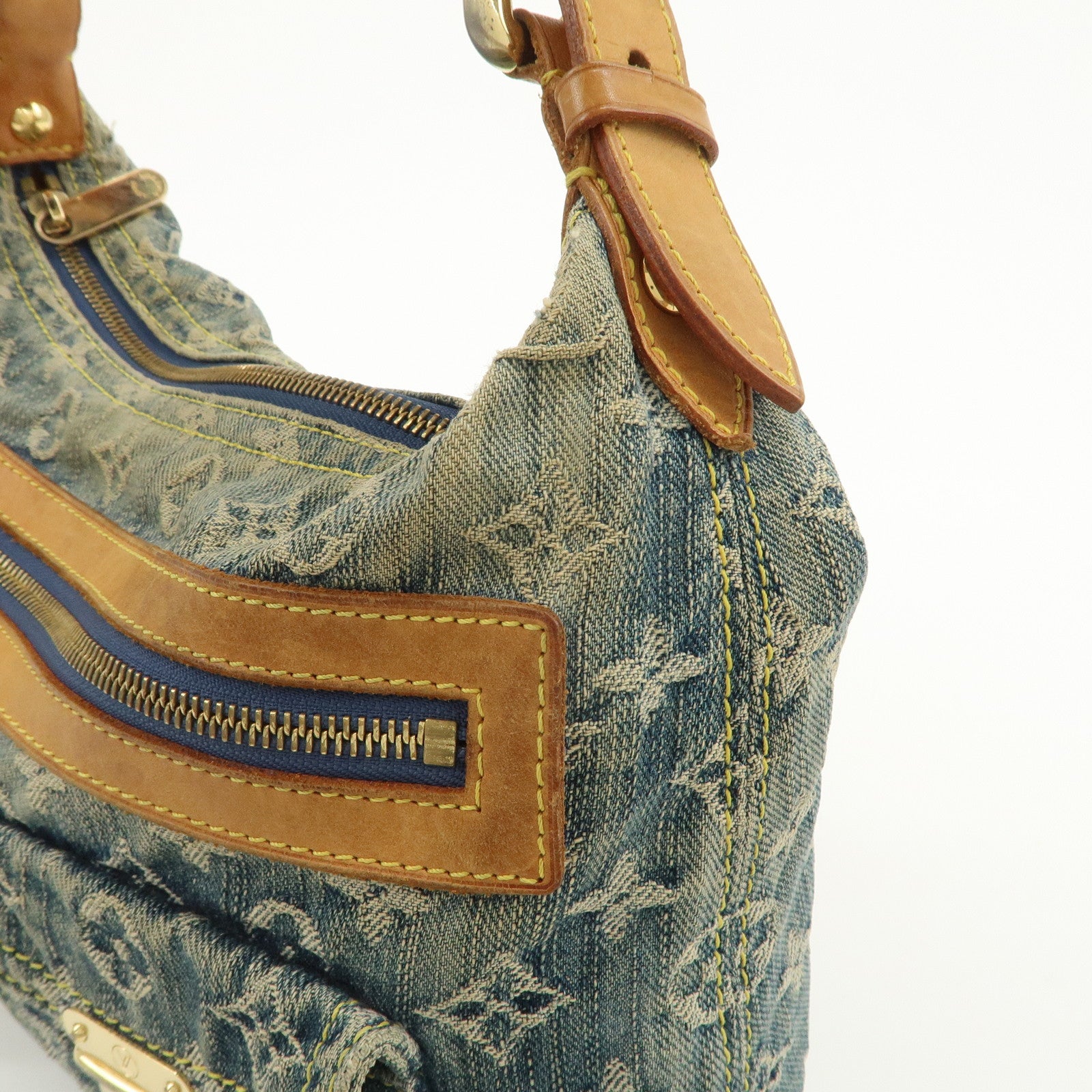 Louis Vuitton Monogram Denim Baggy PM 2Way Bag Shoulder Bag M95049