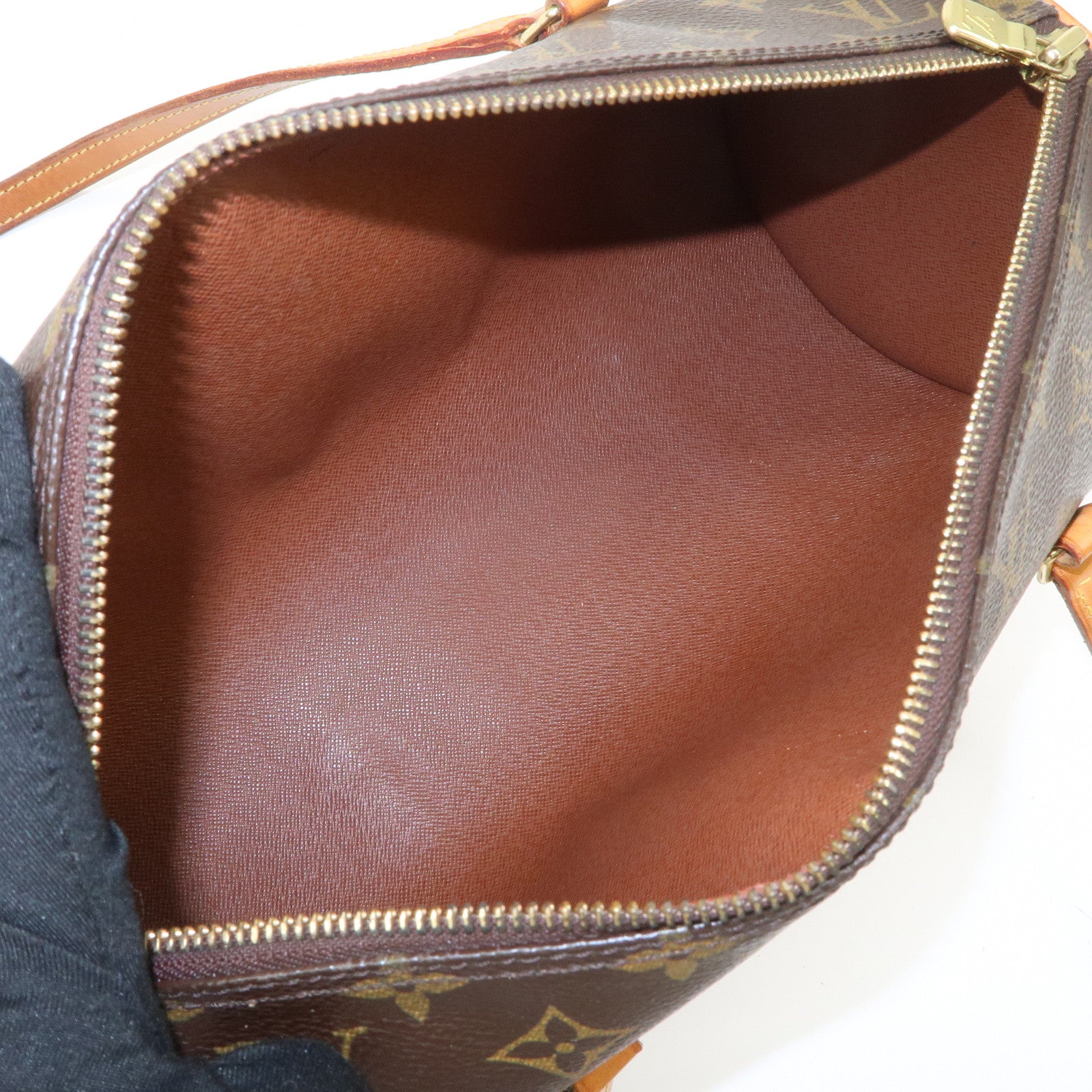 Louis Vuitton Monogram Papillon 30 Hand Bag Brown M51385