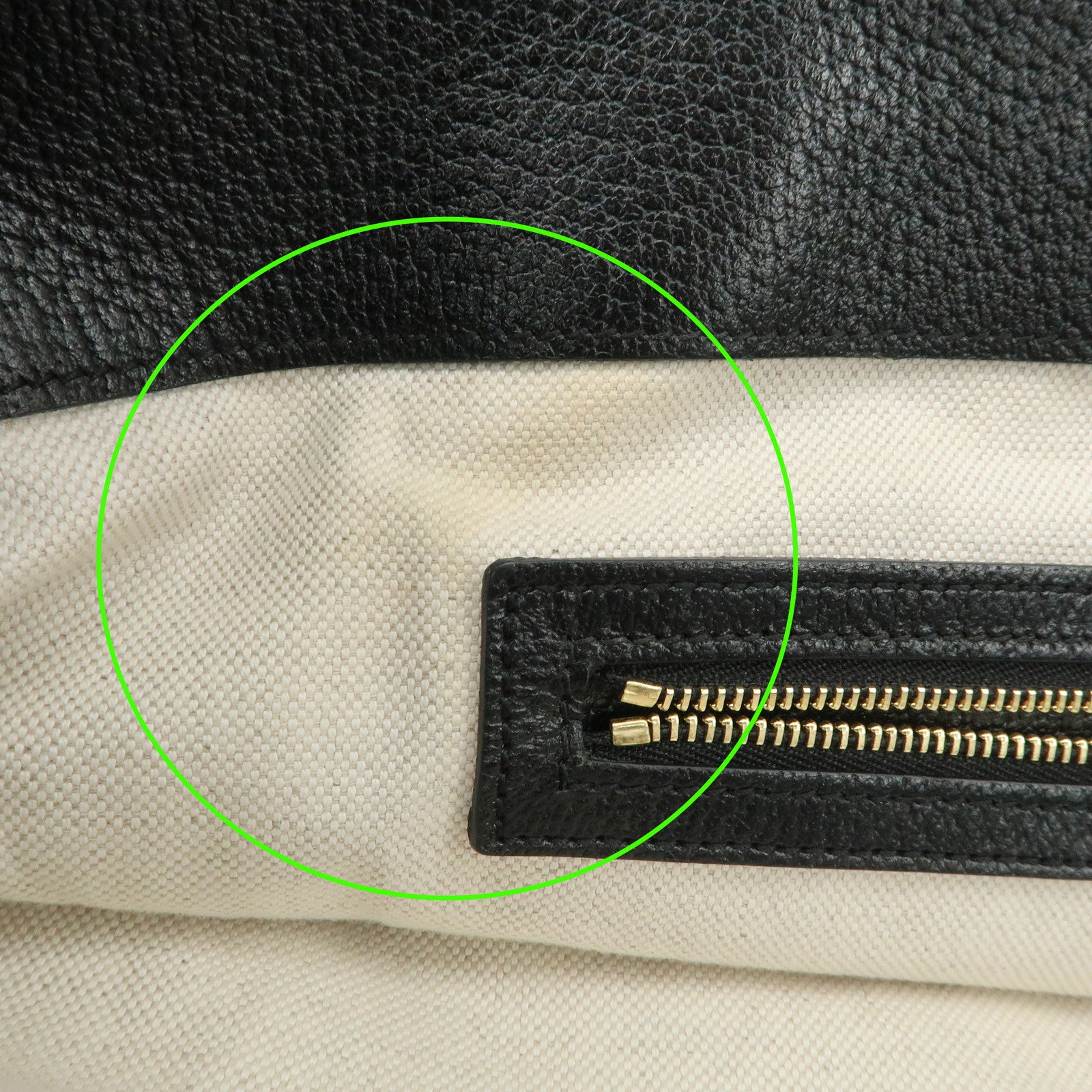 GUCCI GG Canvas Denim Medium Tote Bag Shoulder Bag Black 631685