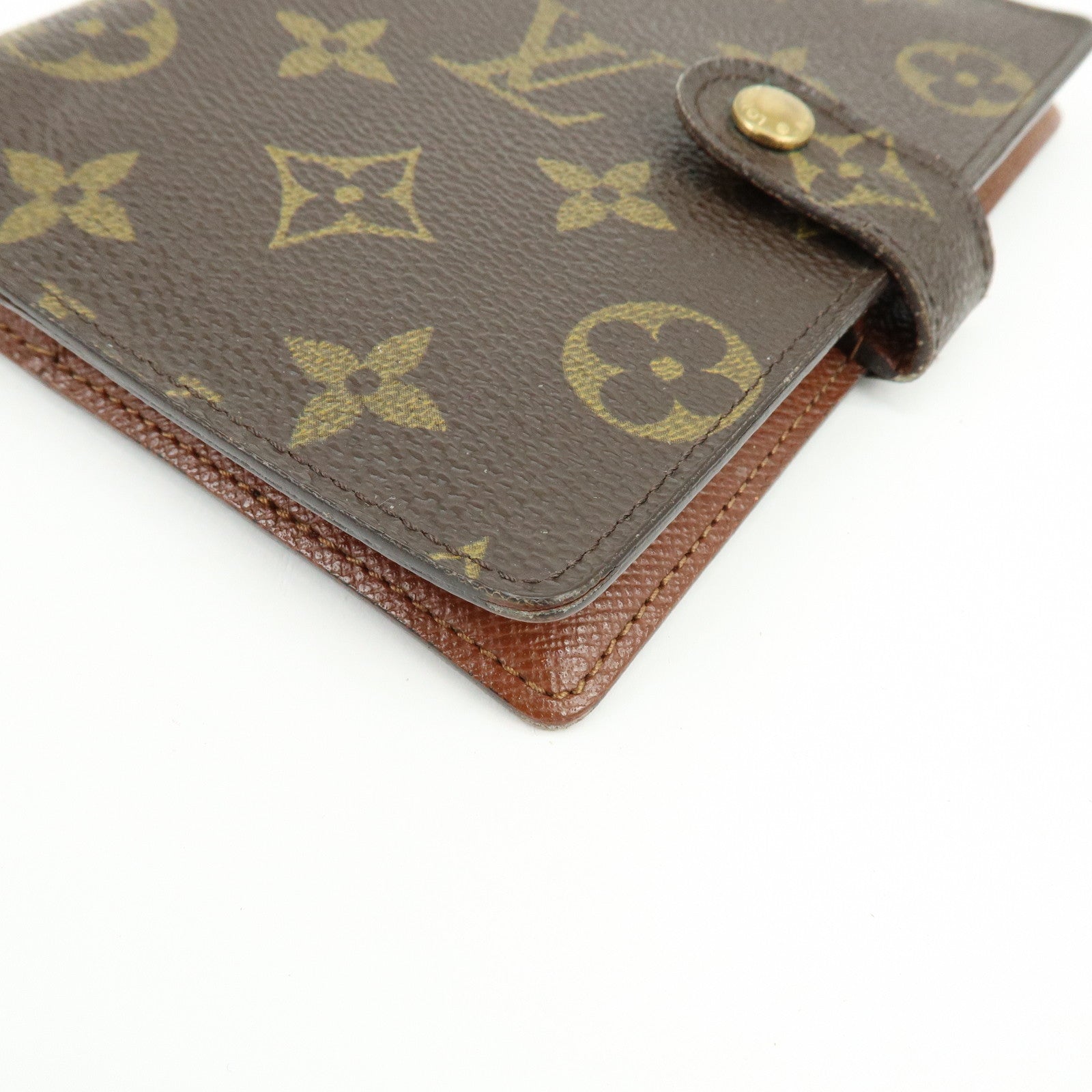 Louis Vuitton Monogram Agenda PM Planner Cover Brown R20005