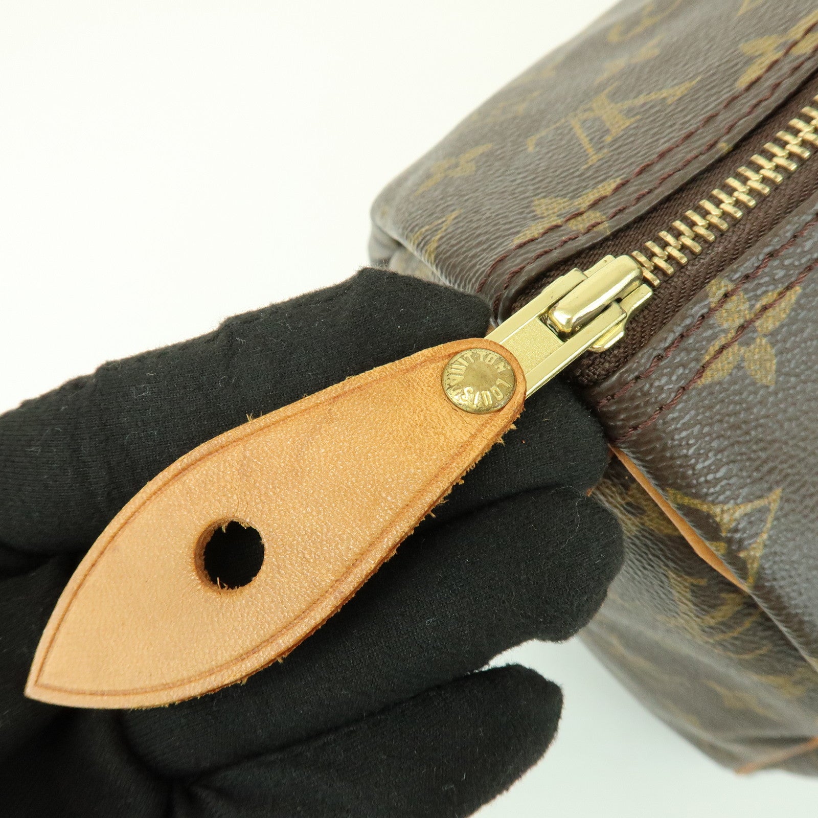 Louis Vuitton Monogram Speedy 40 Hand Bag Boston Bag Brown M41522