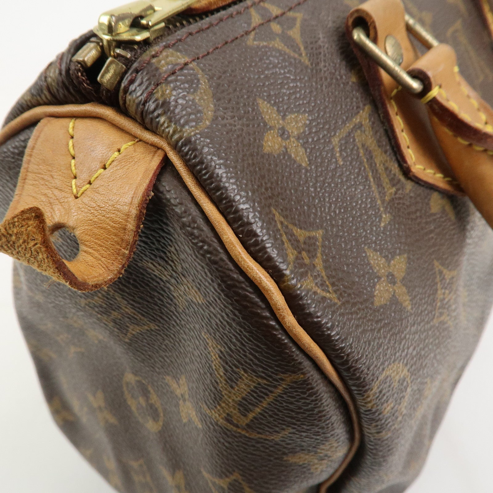 Louis Vuitton Monogram Speedy 25 Boston Bag Hand Bag Brown M41528