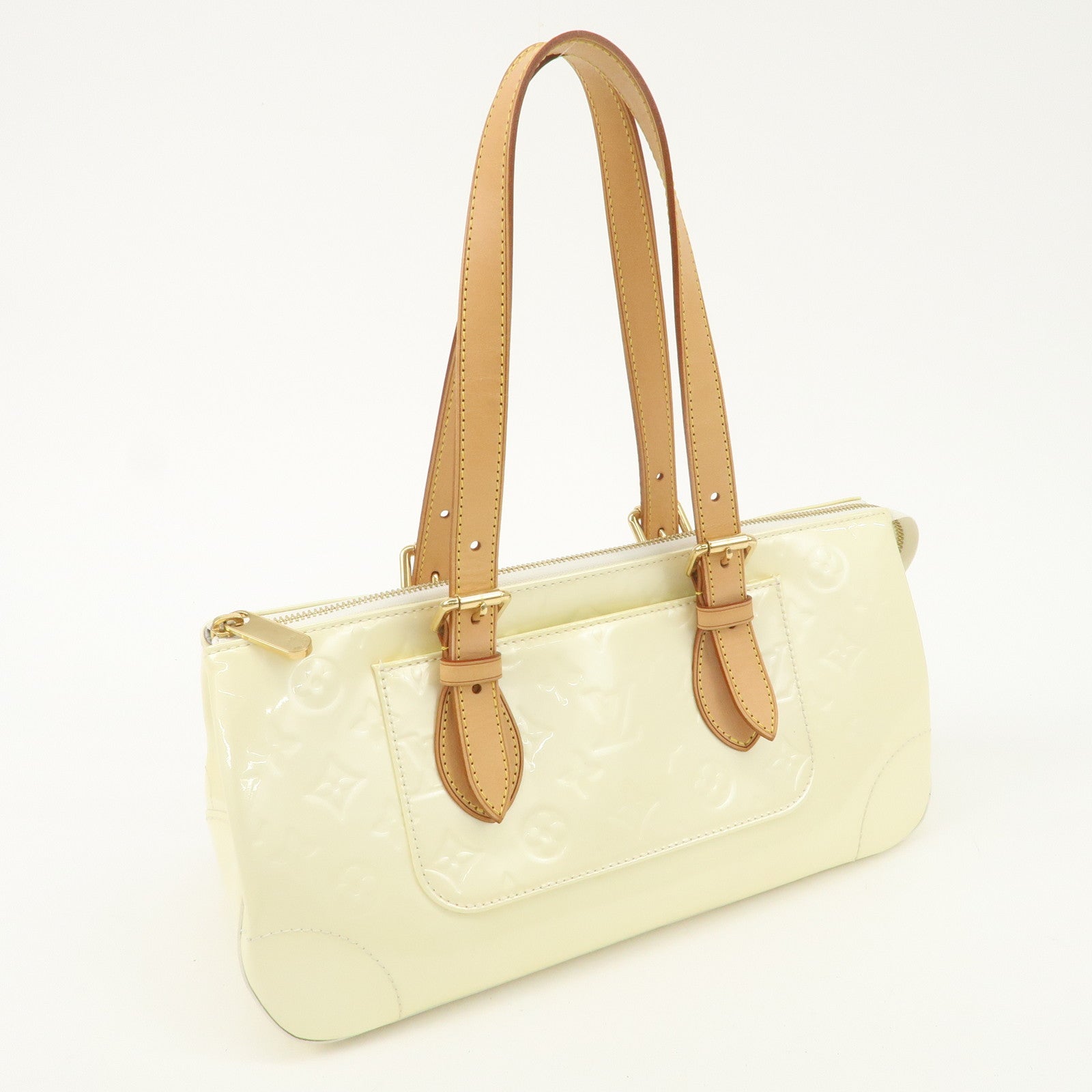 Louis Vuitton Monogram Vernis Rosewood Avenue Hand Bag Perle M93508 Used