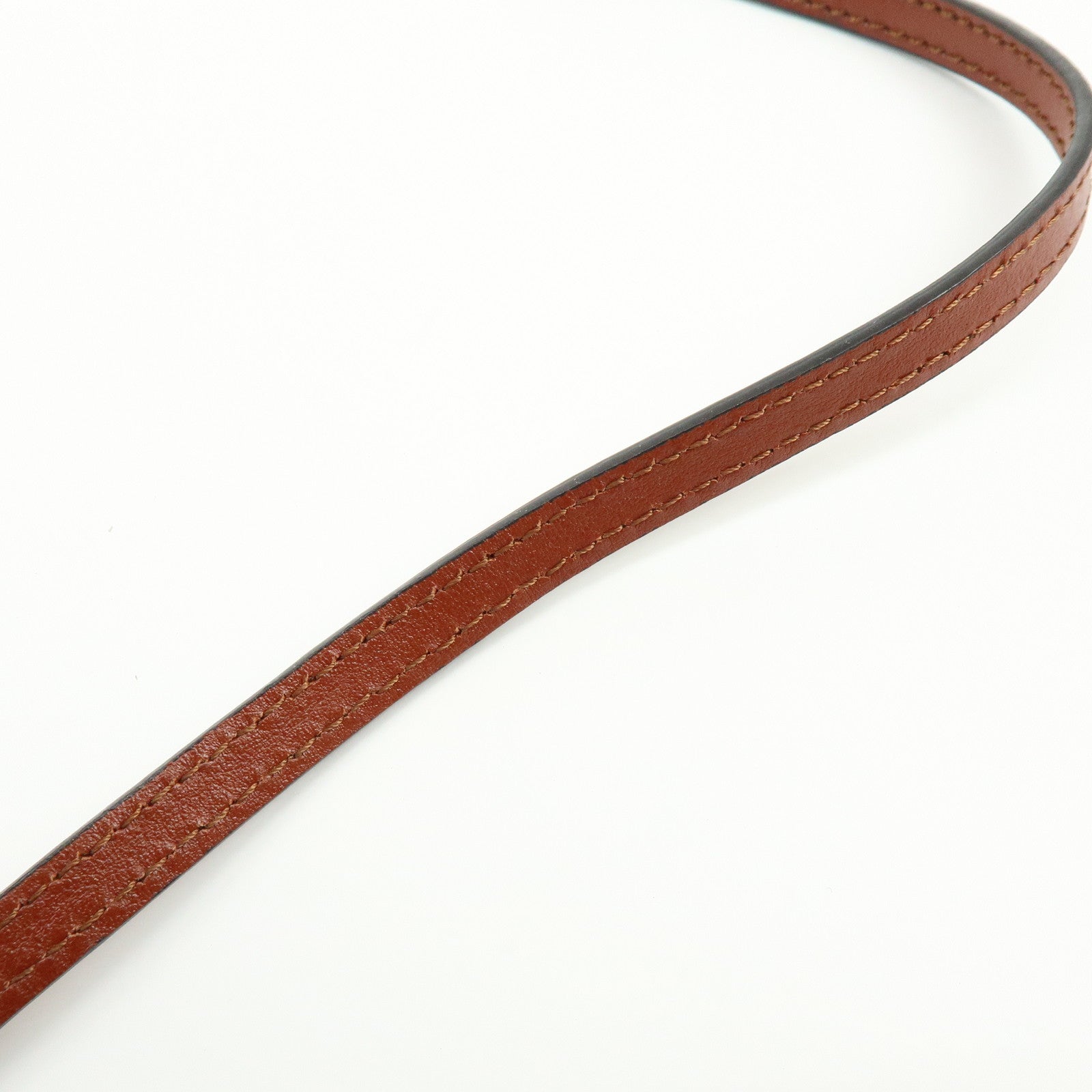 Chloe Leather 2Way Chain Shoulder Bag Mini Vanity Bag Brown