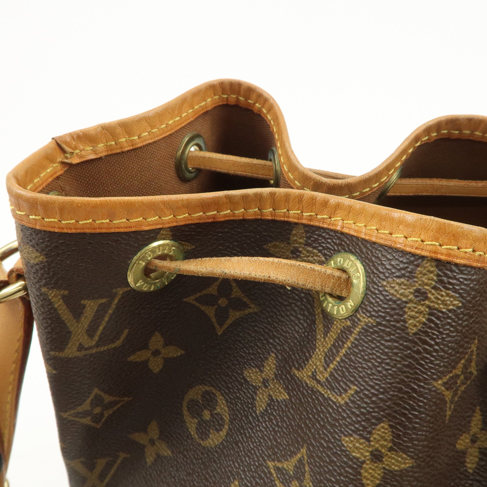 Louis Vuitton Monogram Canvas Petit Noe Shoulder Bag Brown M42226