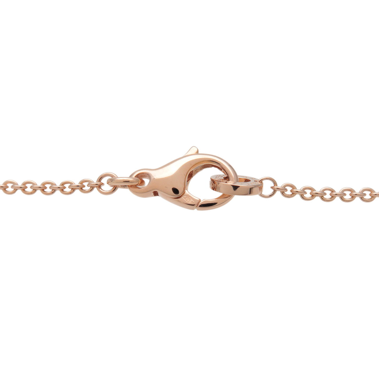 BVLGARI B-zero1 Diamond Necklace K18 750PG Ceramic Rose Gold Black
