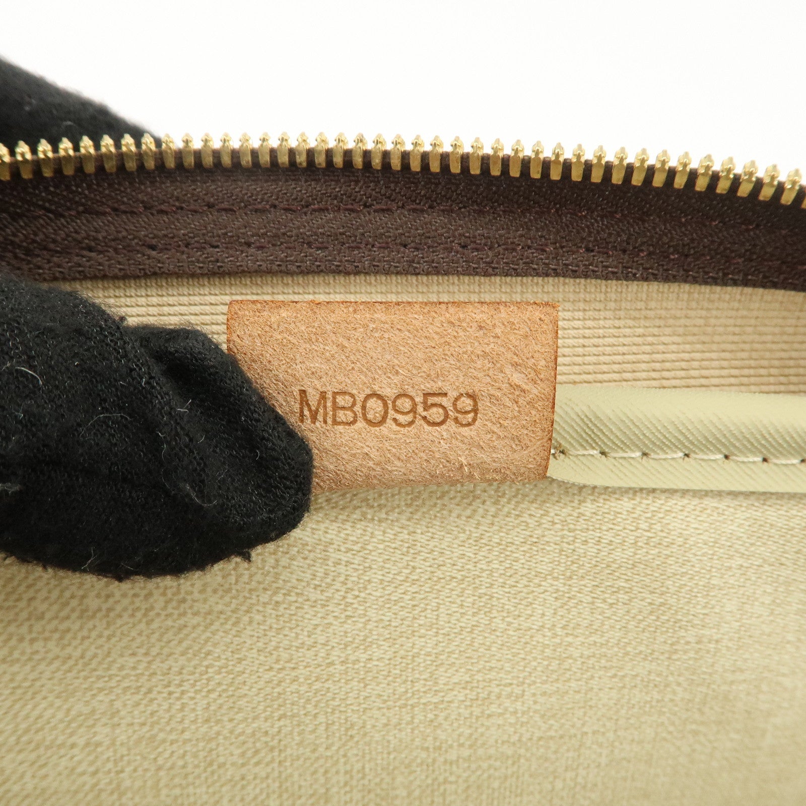 Louis Vuitton Leather Canvas Monogram Deauville Hand Bag Boston Bag Brown Gold Hardware M47270 Used