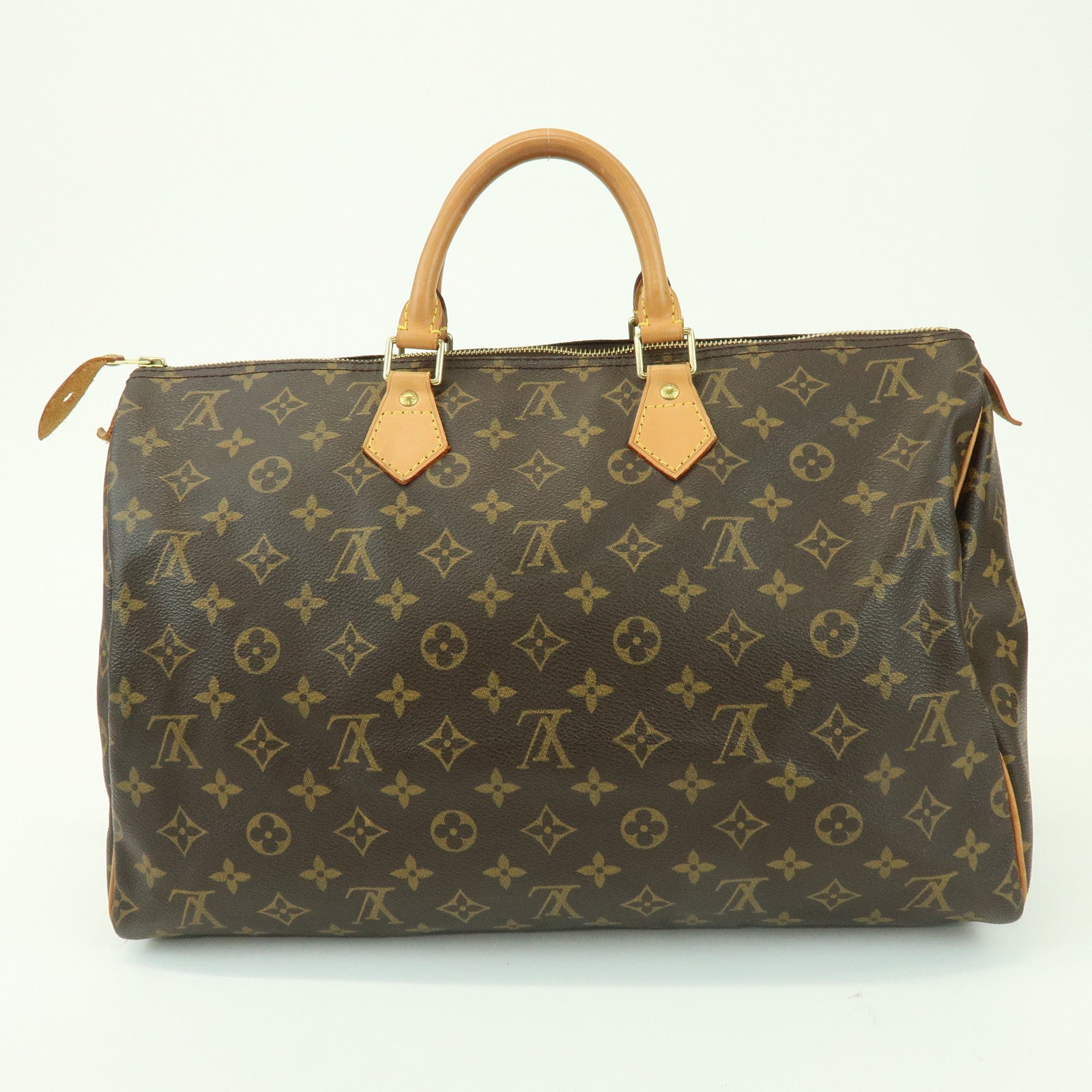 Louis Vuitton Monogram Speedy 40 Hand Bag Boston Bag Brown M41522
