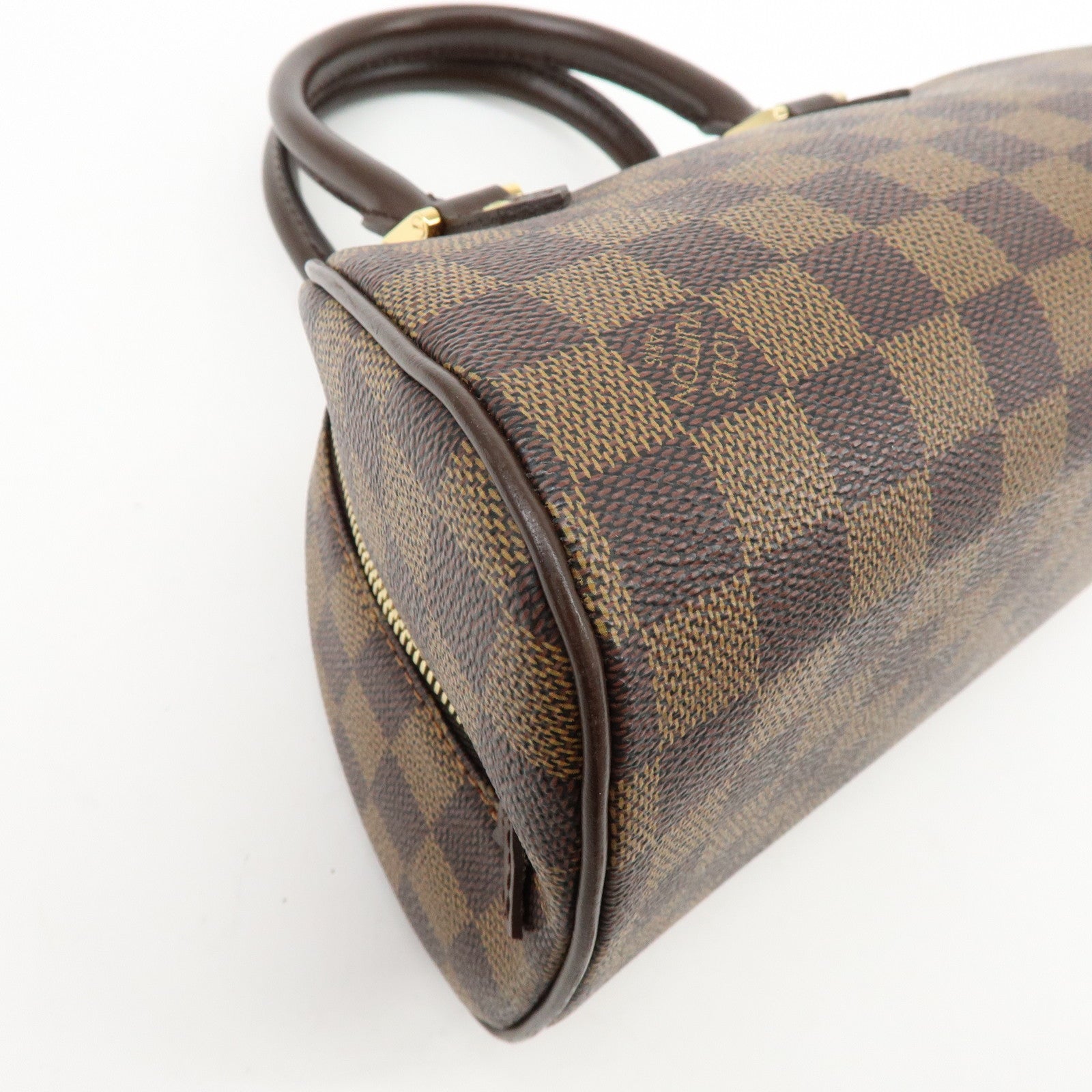Louis Vuitton Damier Ebene Rivera Mini Hand Bag Brown N41436