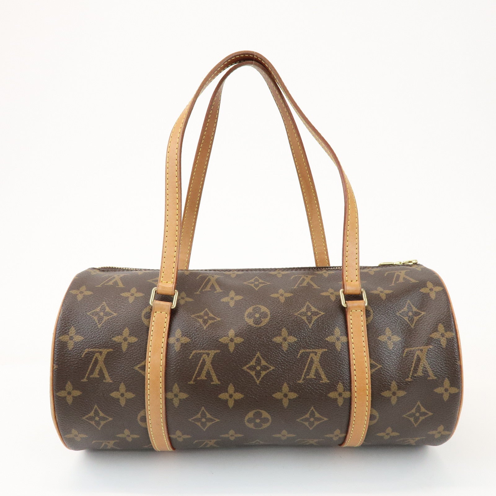 Louis Vuitton Monogram Papillon 30 Hand Bag Brown M51385
