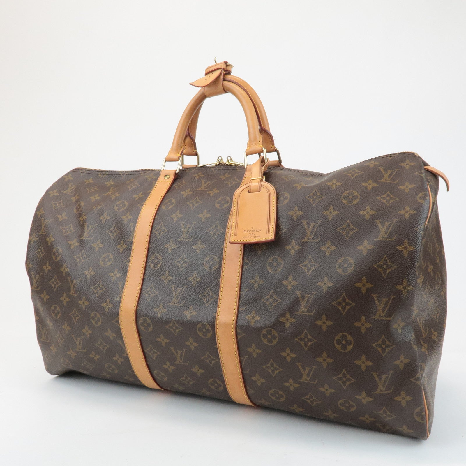 Louis Vuitton Monogram Keep All 55 Boston Bag Travel Bag M41424 Used