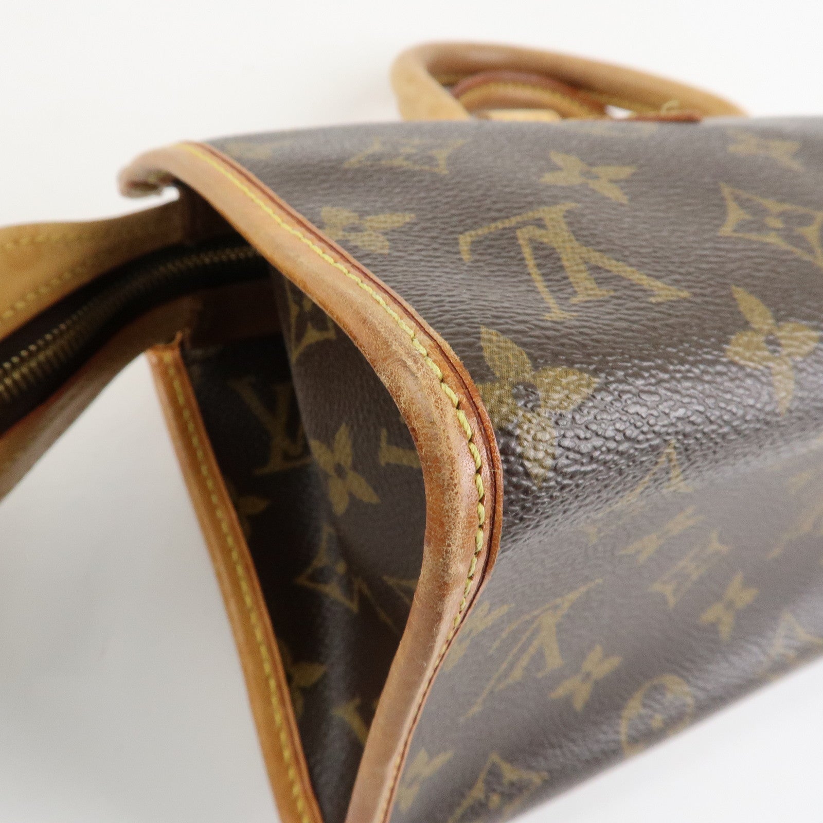 Louis Vuitton Monogram Popincourt Hand Bag Brown M40009 Used