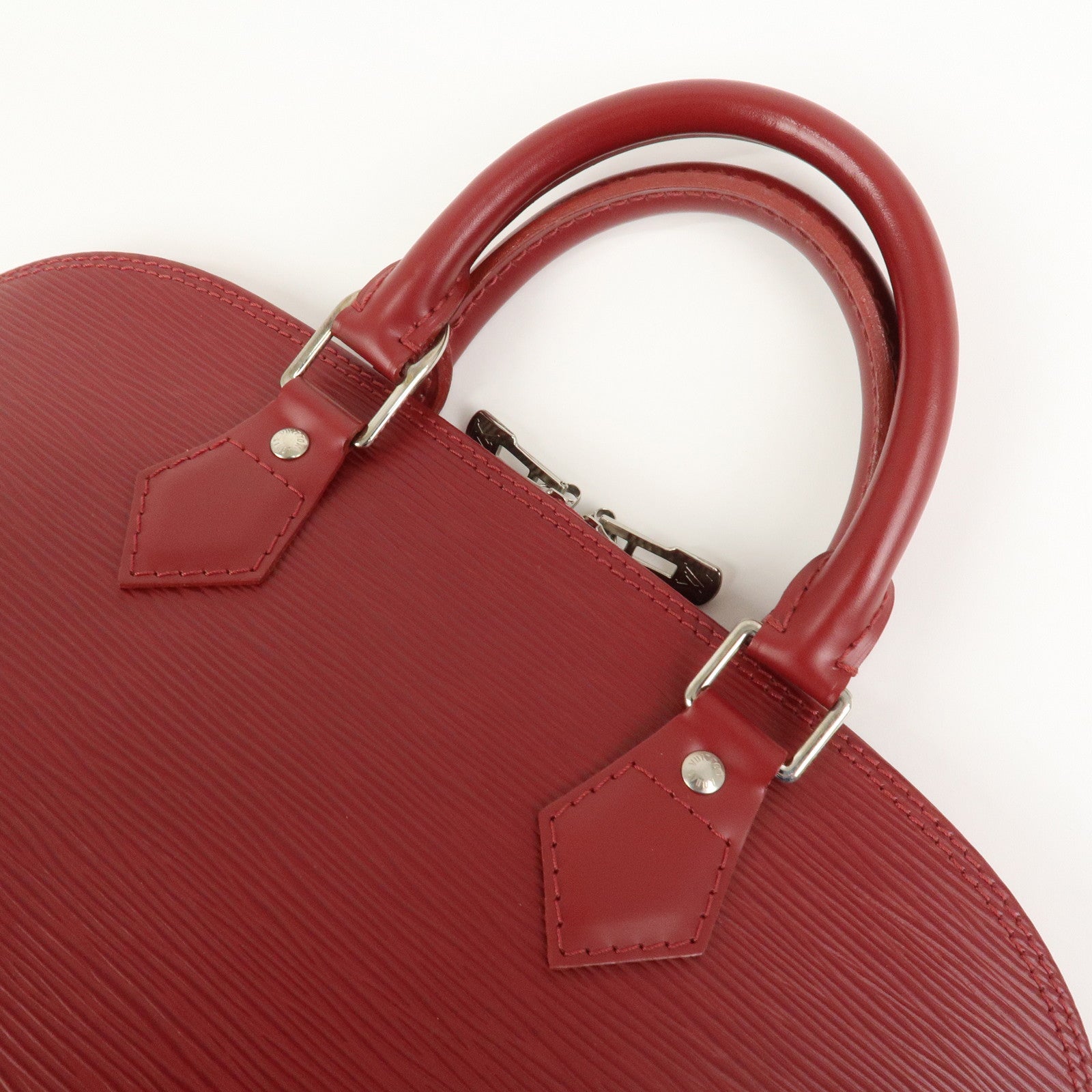 Louis Vuitton Epi Alma PM Leather Hand Bag Carmine M4058E