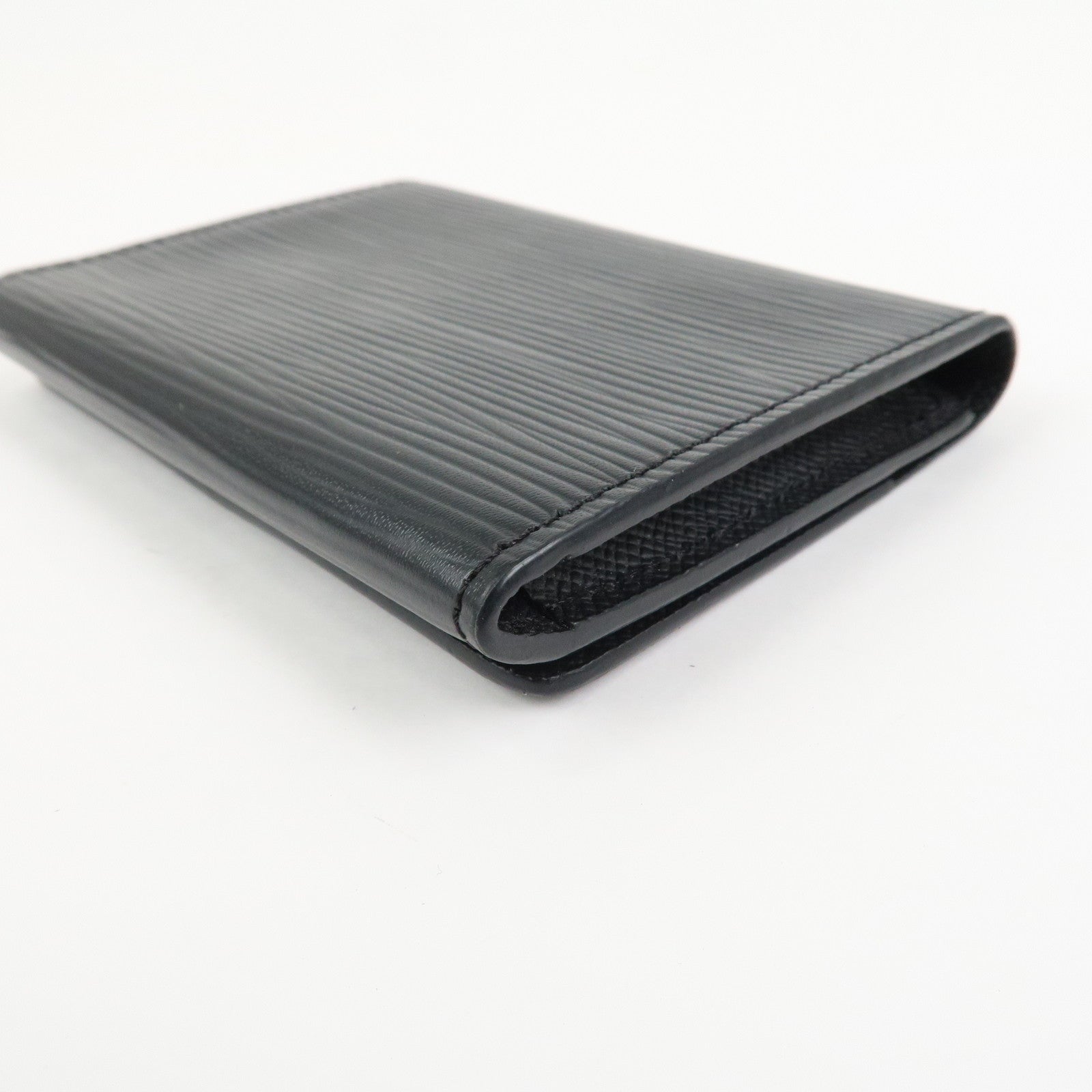 Louis Vuitton Epi Enveloppe Carte de Visite Card Case Noir M62292