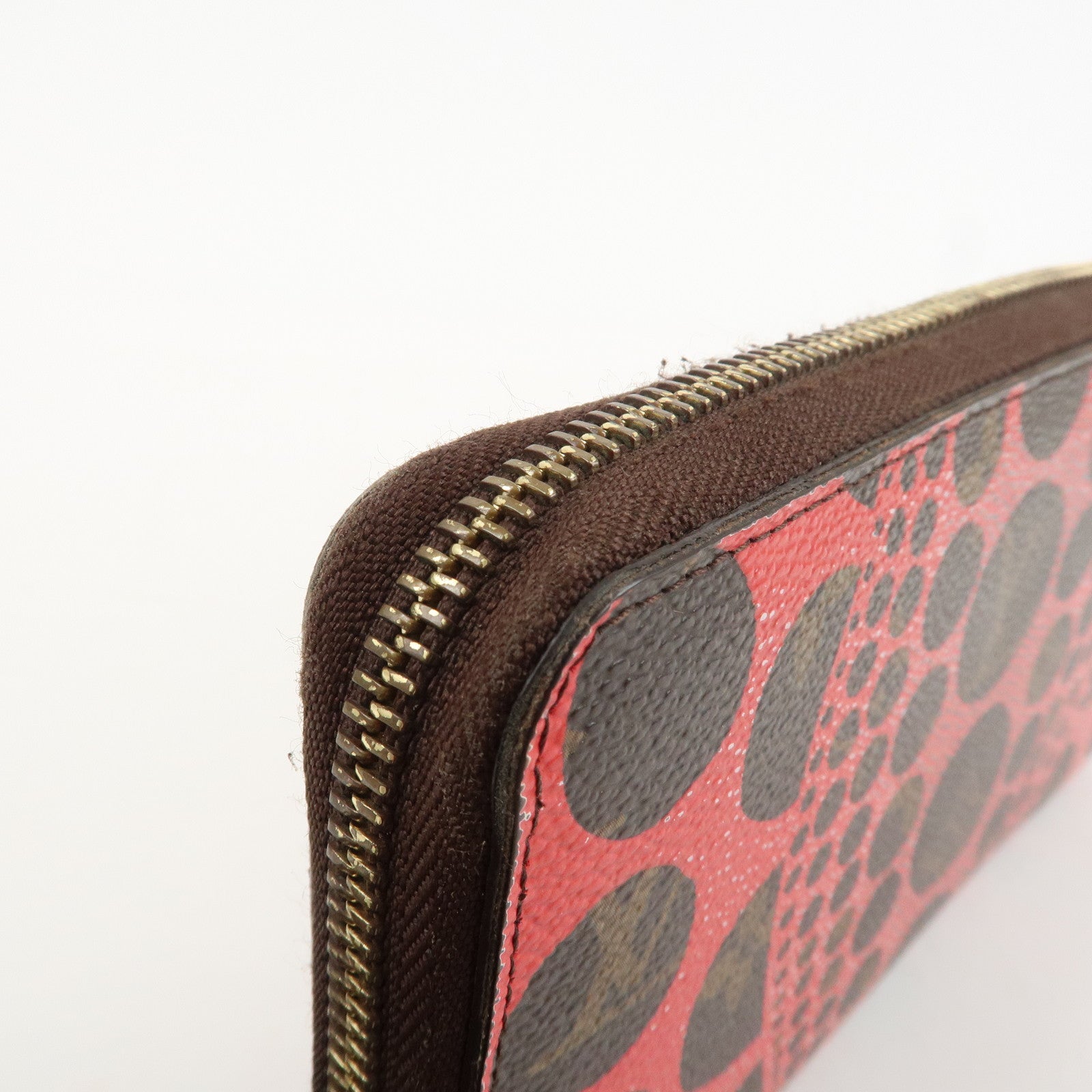Louis Vuitton Monogram Kusama Pumpkin Dots Zippy Wallet M60450 Used