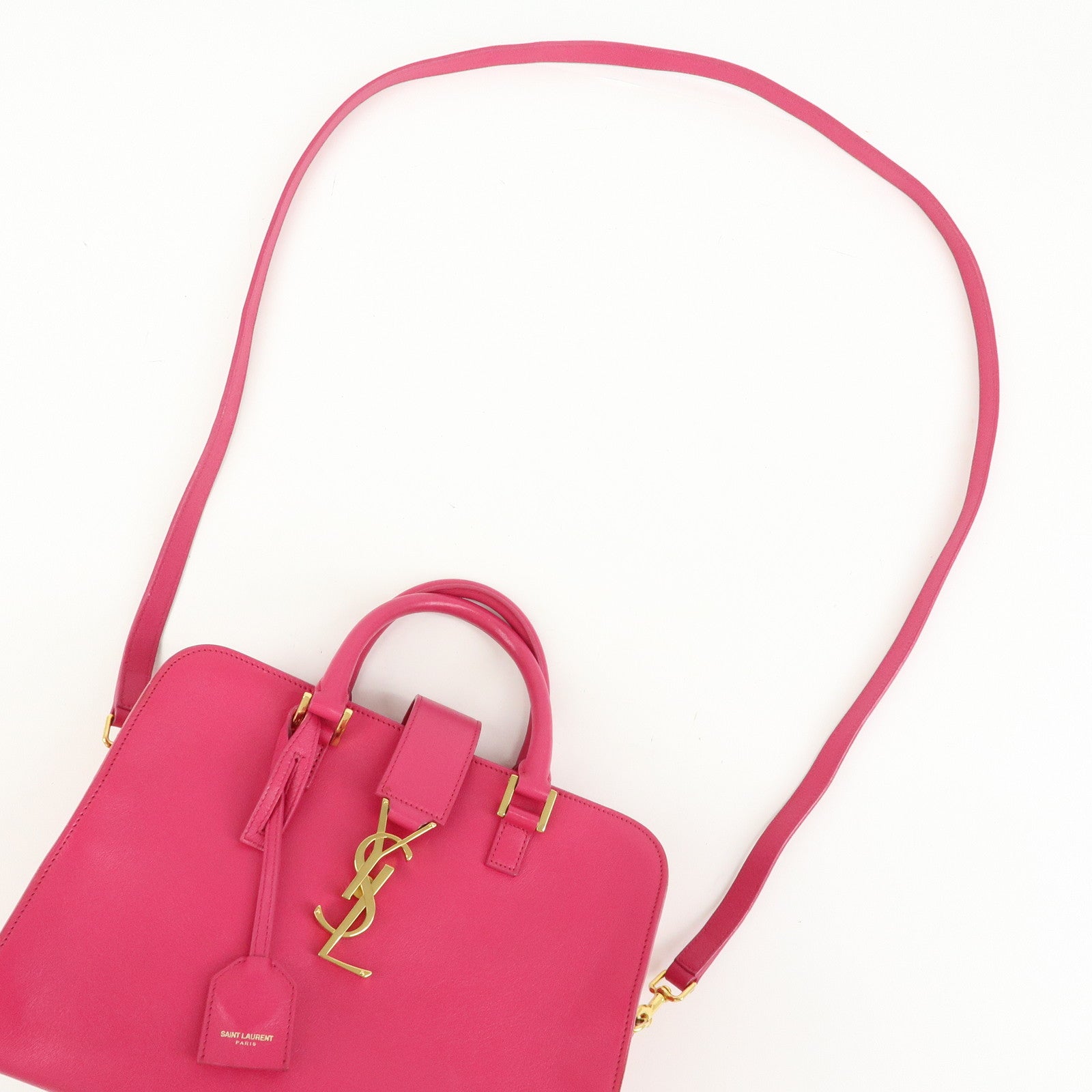 SAINT LAURENT PARIS Cassandra Leather 2Way Hand Shoulder Bag 372087