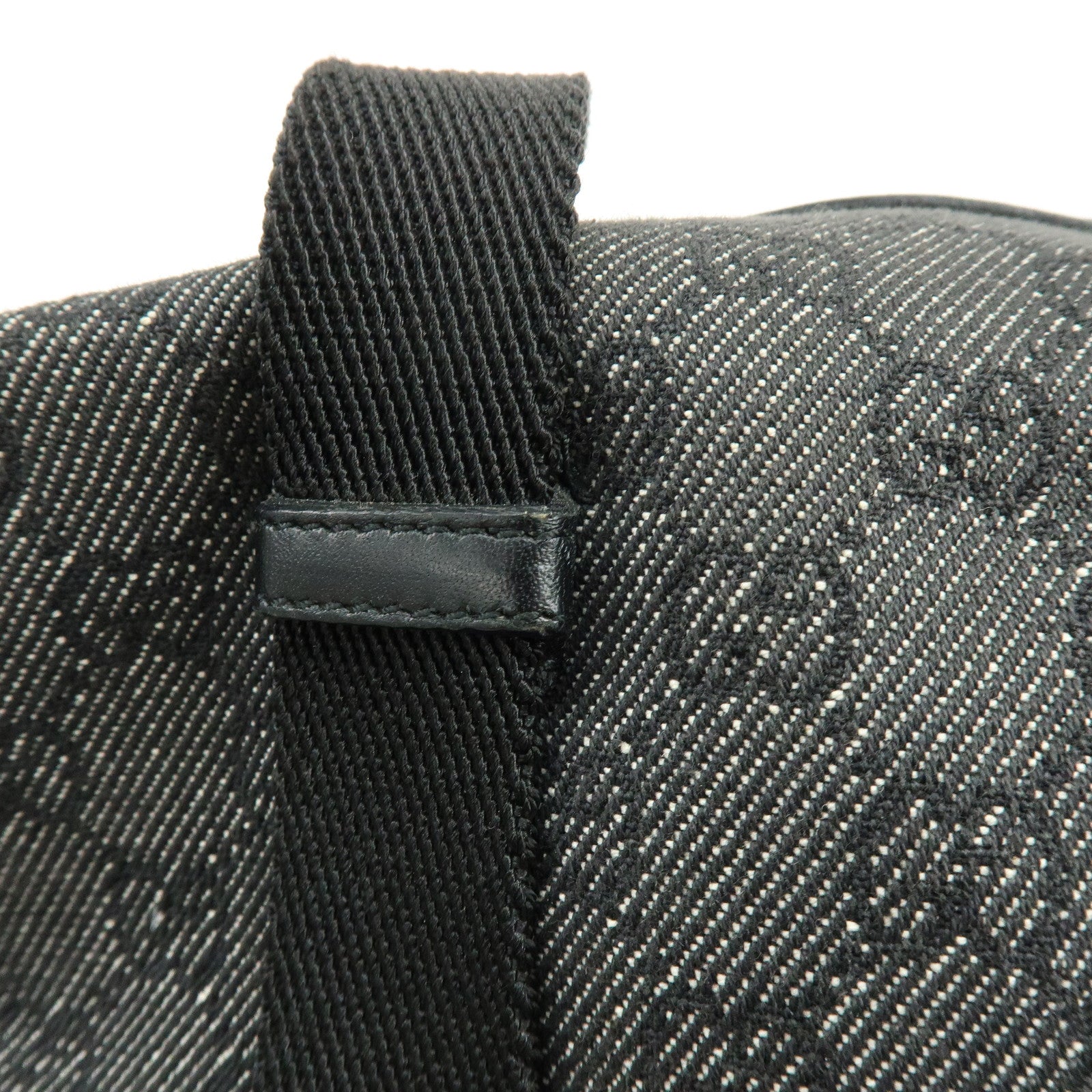 GUCCI GG Canvas Leather Hand Bag Boston Bag Black 92734