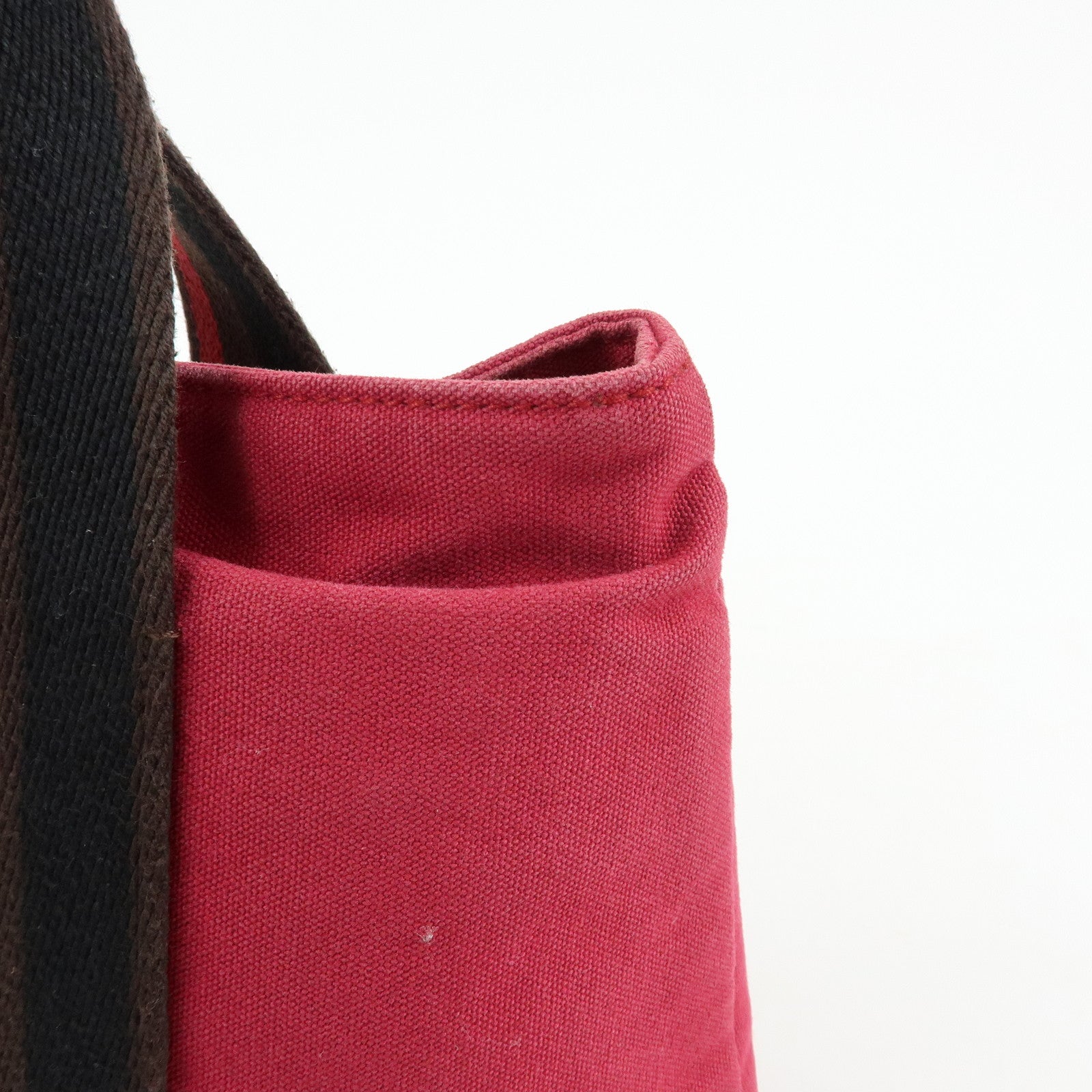 HERMES Troca Horizontal PM Canvas Tote Bag Hand Bag Pink