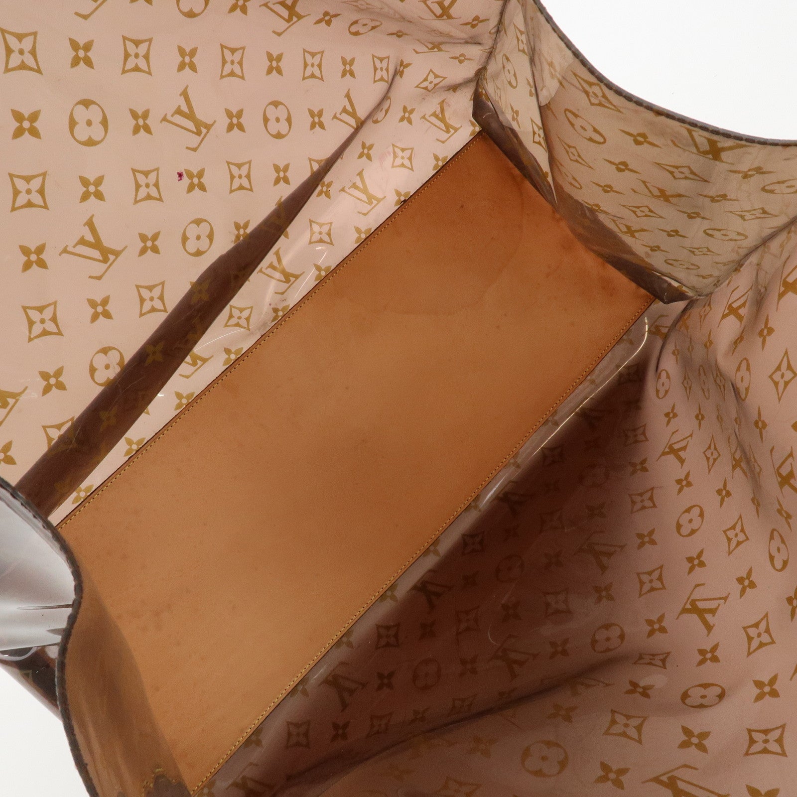 Louis Vuitton Monogram Cabas Cruise Vinyl Tote Bag Brown M50500 Used