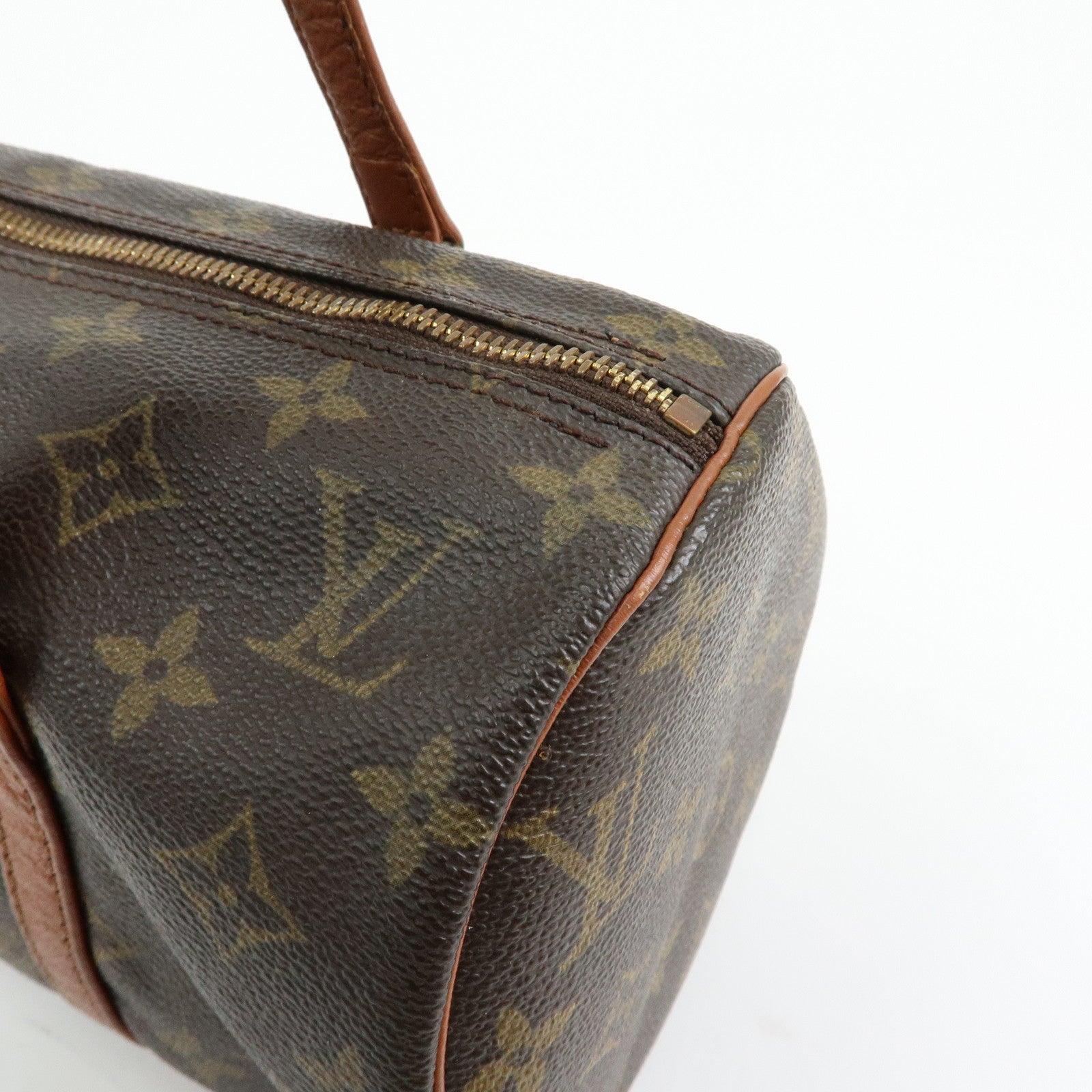 Louis Vuitton Monogram Papillon 30 Hand Bag Brown M51365