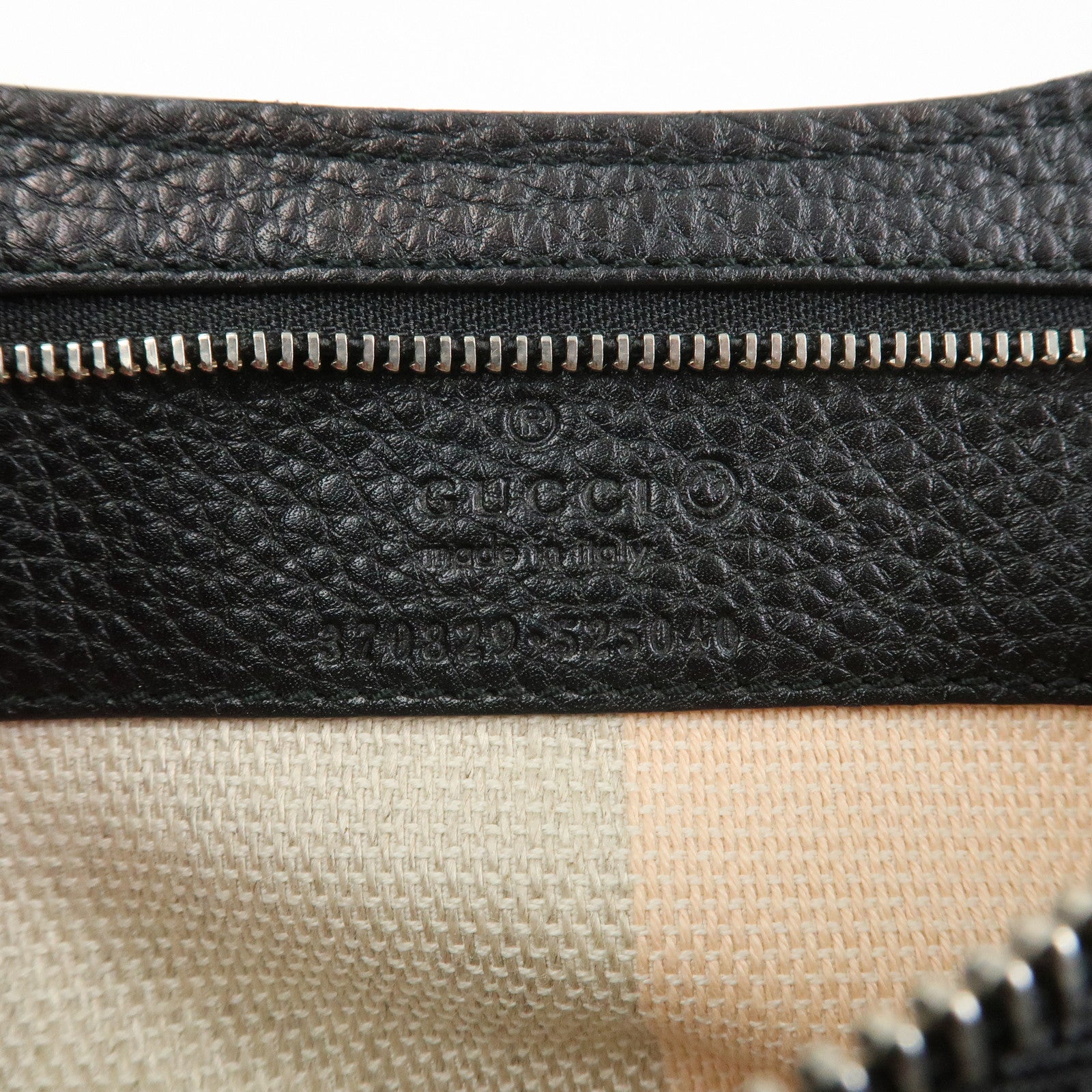 GUCCI Bamboo Leather 2WAY Bag Hand Bag Shoulder Bag Black 370829