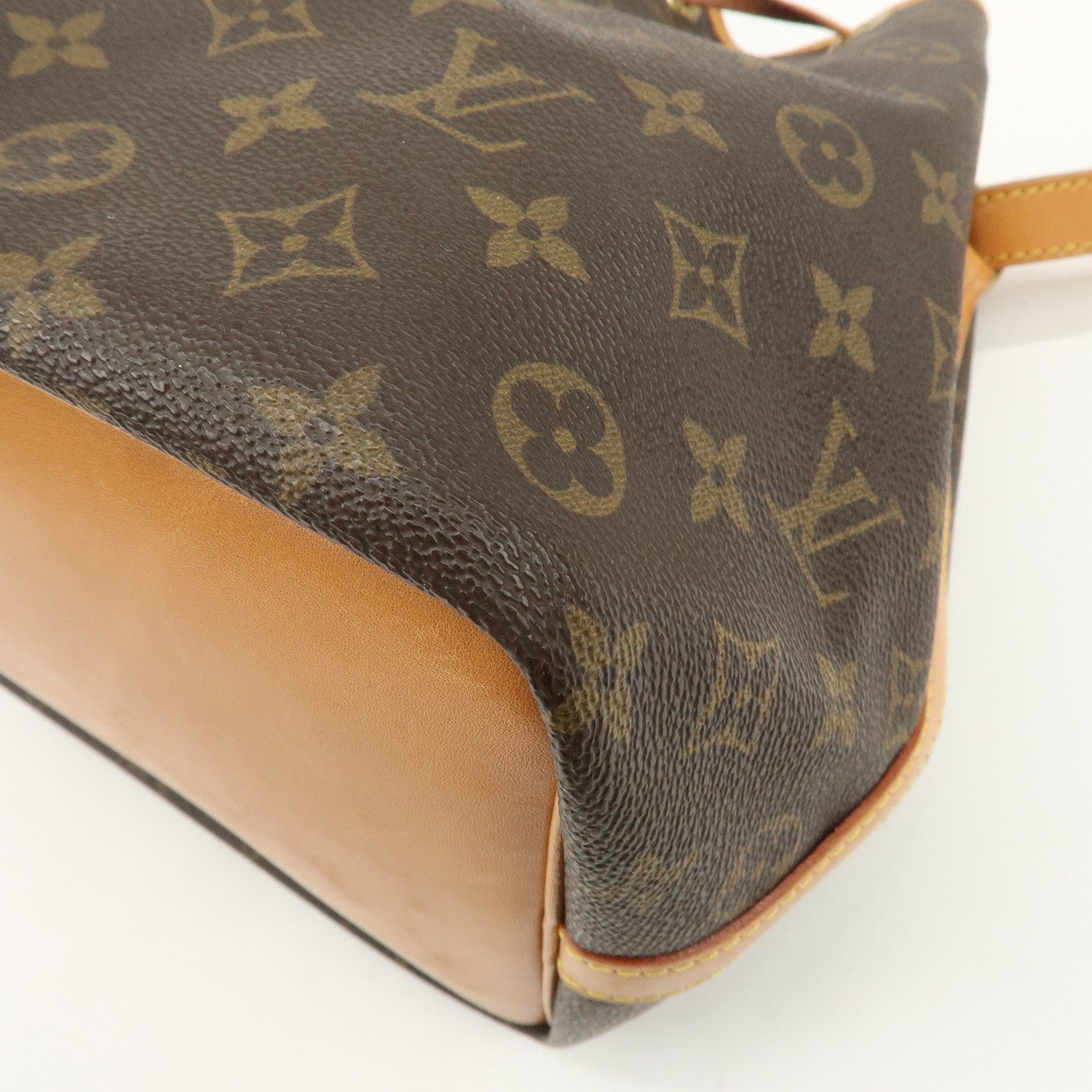 Louis Vuitton Monogram Petit Noe Shoulder Bag Brown M42226