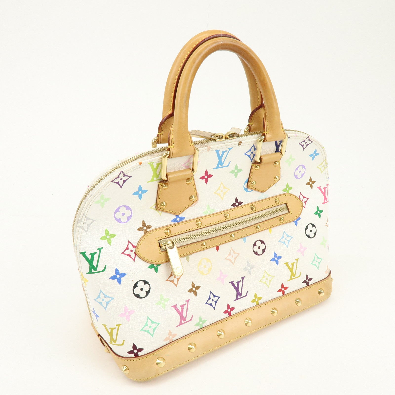 Louis Vuitton Monogram Multicolor Alma PM Hand Bag Blanc M92647