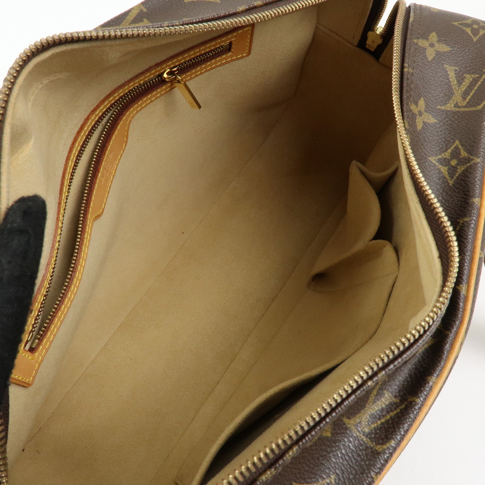 Louis Vuitton Monogram Cite GM Shoulder Bag Boston Bag Brown M51181