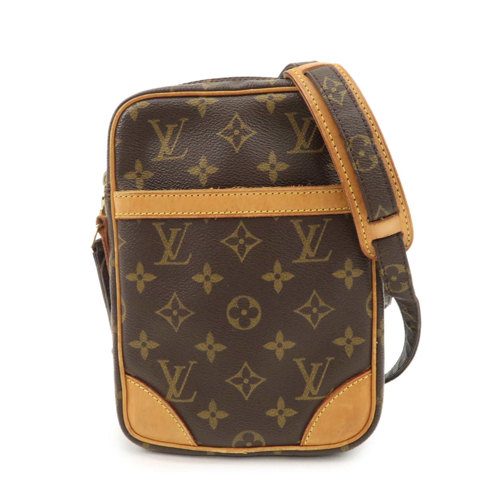 Louis Vuitton Monogram Danube Shoulder Bag Brown M45266 Used