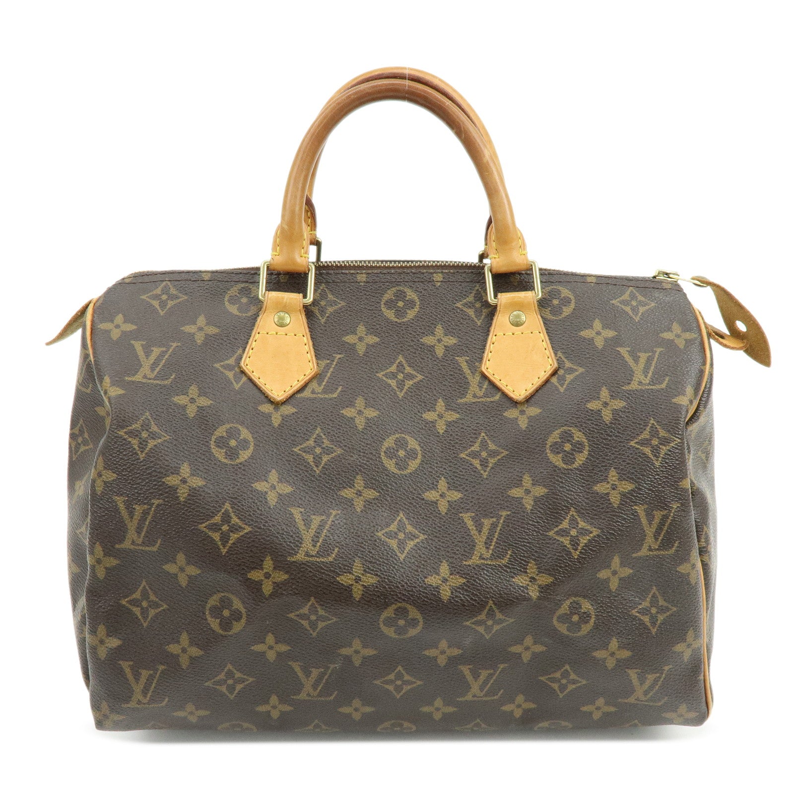 Louis Vuitton Monogram Speedy 30 Boston Bag Hand Bag Brown M41526