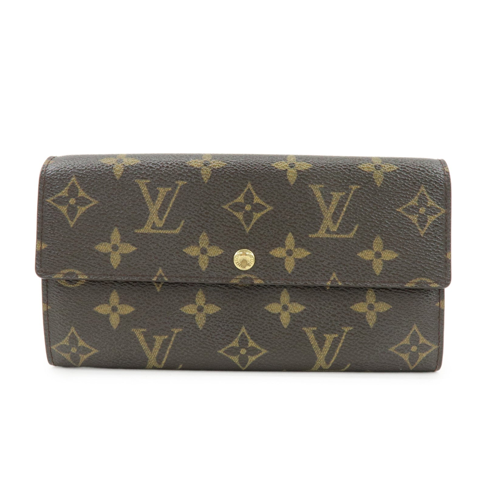 Louis Vuitton Monogram Porte Monnaie Credit Long Wallet M61726