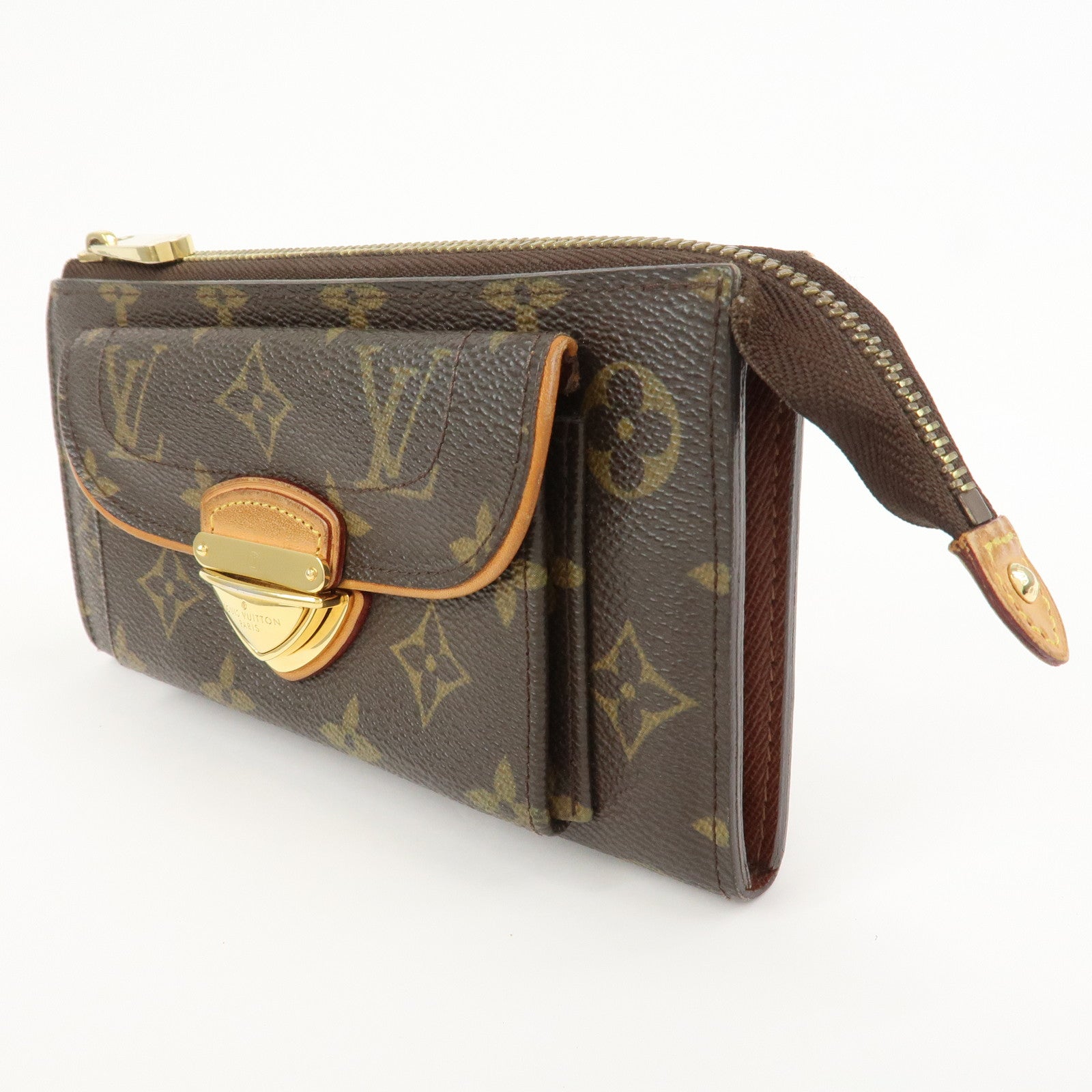 Louis Vuitton Monogram Portefeuille Astrid Long Wallet Brown M61781
