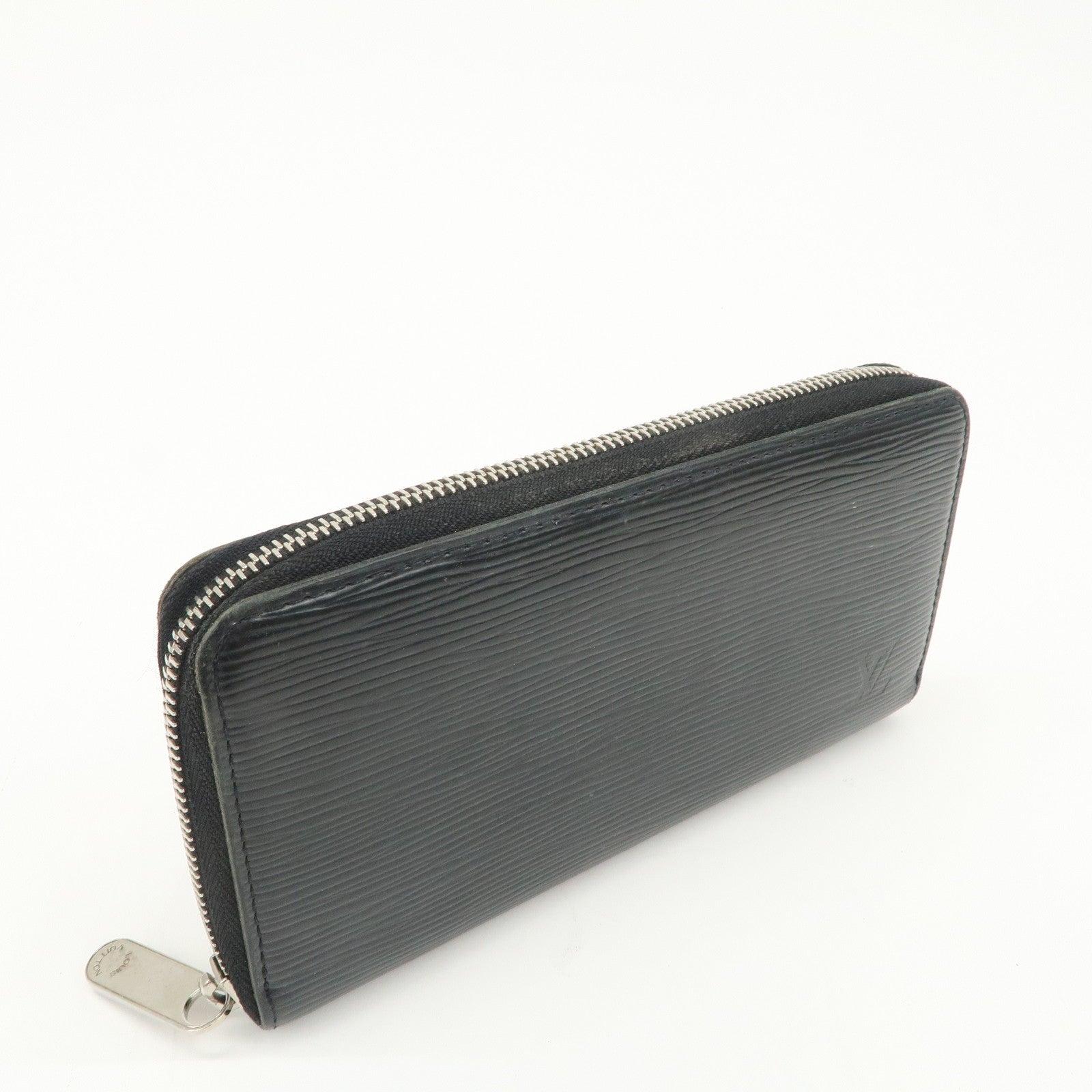 Louis Vuitton Epi leather Round Zippy Long Wallet Noir M60072