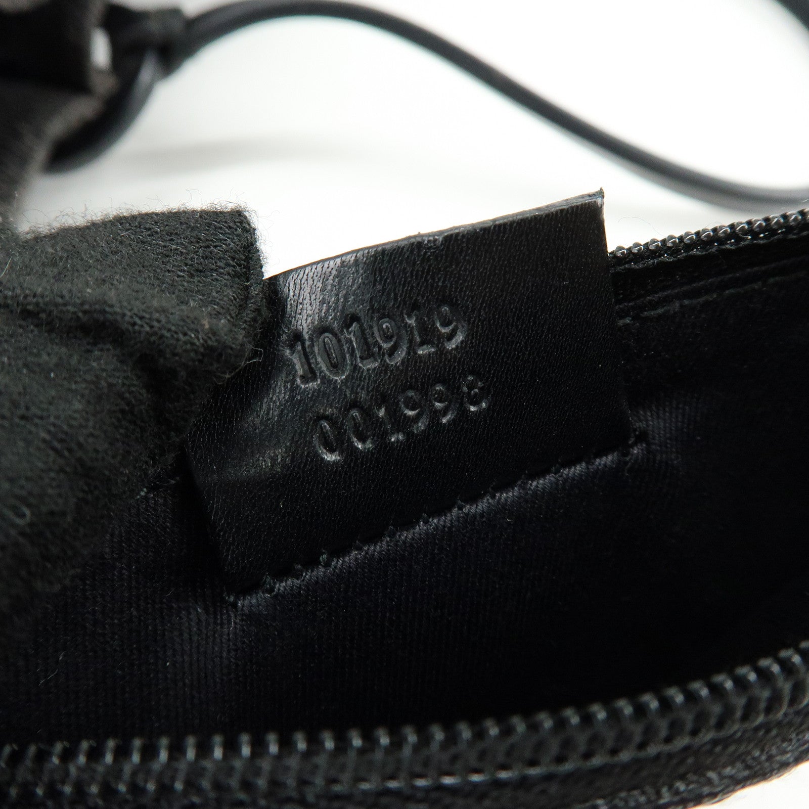 GUCCI GG Canvas Leather Tote Bag Hand Bag Black 101919