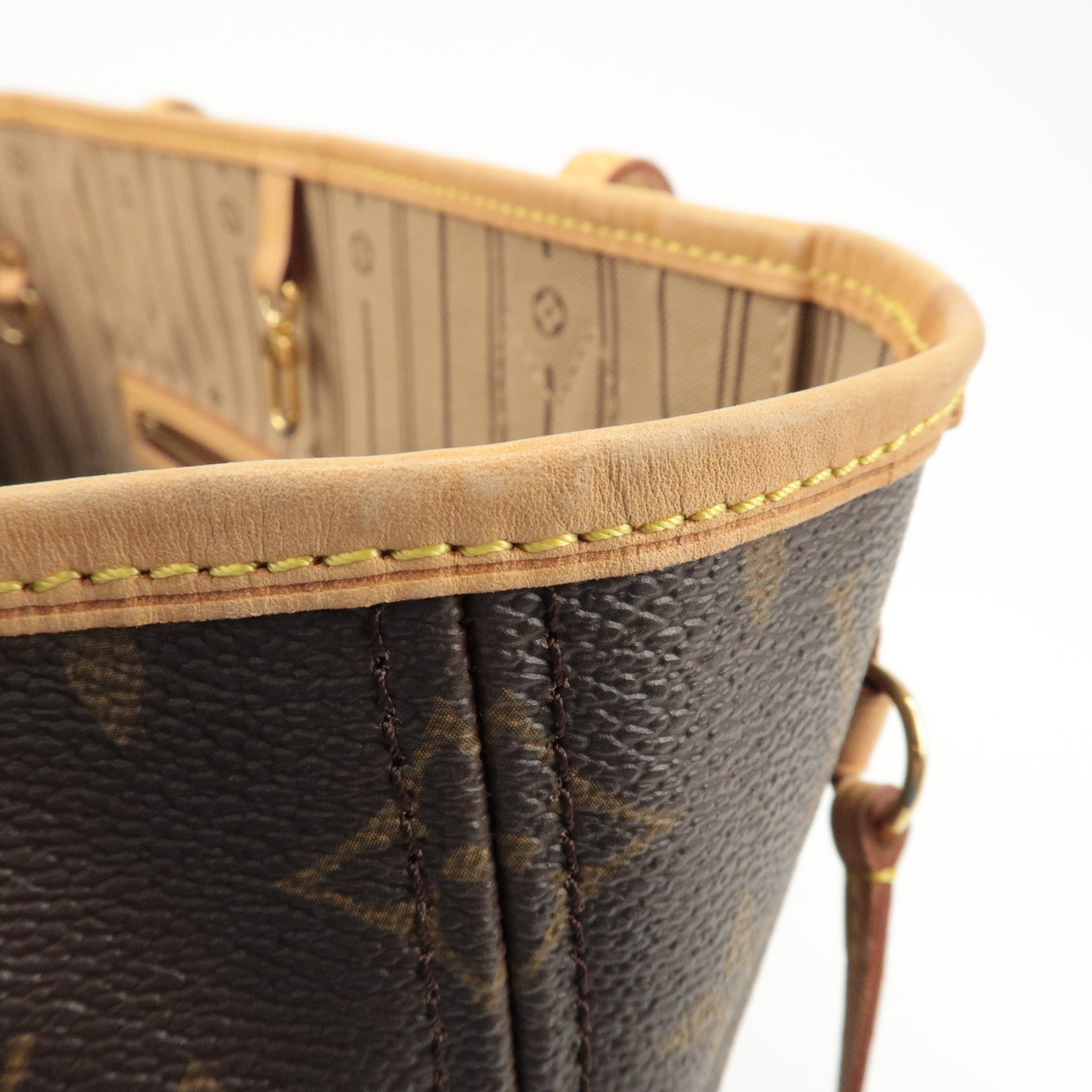 Louis Vuitton Monogram Neverfull MM Tote Bag Brown M40156 Used