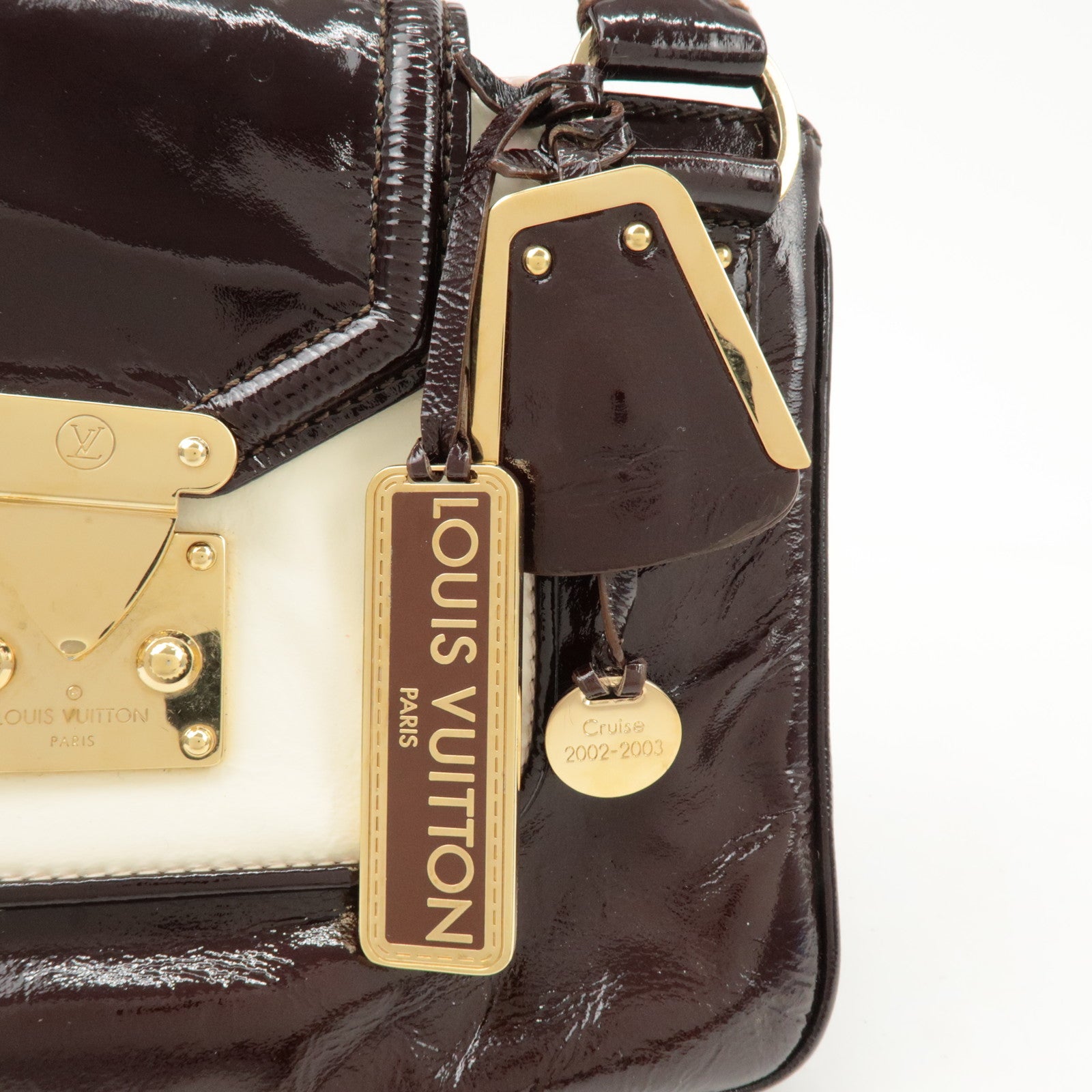 Louis Vuitton Cruise Line Sac Bicolore Leather Hand Bag M92516 Used