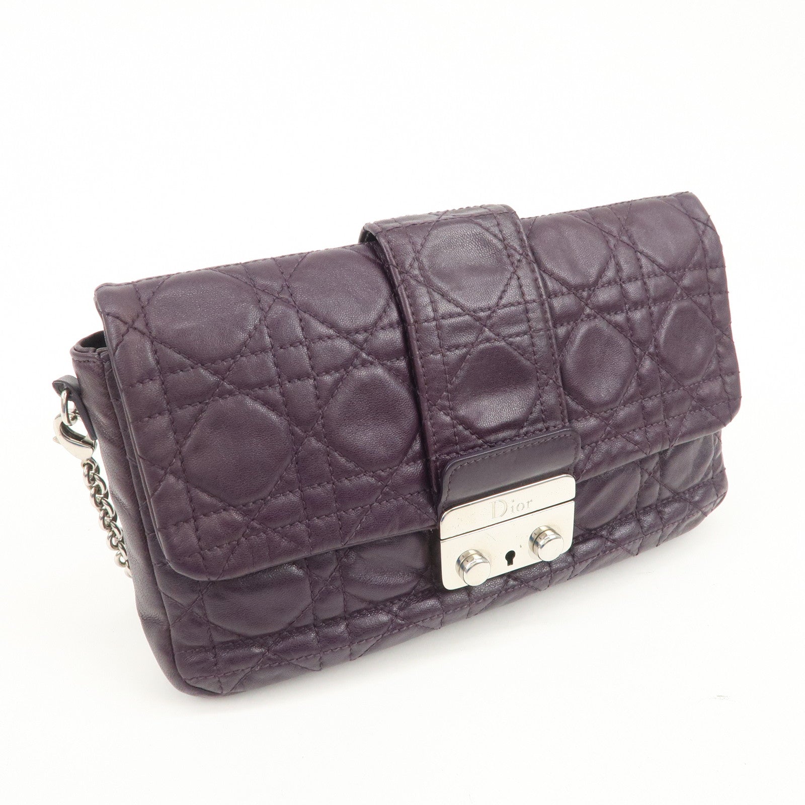 Christian Dior Cannage Shoulder Bag Crossbody Bag 007-LU-0130