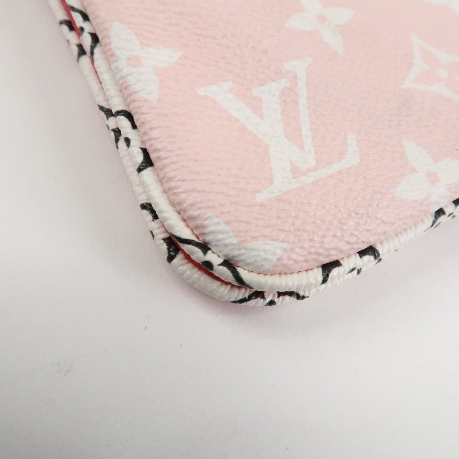 Louis Vuitton Monogram Giant Pochette Double Zip Pouch Rouge M67561 Used